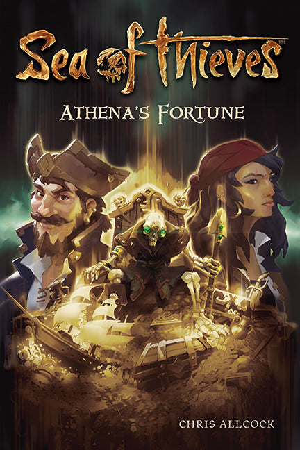 Softcover book titled Sea of Thieves: Athena's Fortune by Insight Editions, featuring artwork and detailed illustrations.