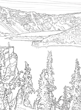 Softcover The National Parks Postcard Coloring Book by Insight Editions featuring scenic park illustrations for coloring and postcards.