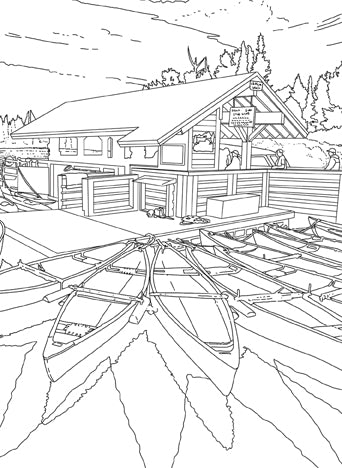 Softcover National Parks Postcard Coloring Book by Insight Editions featuring scenic park illustrations for coloring.