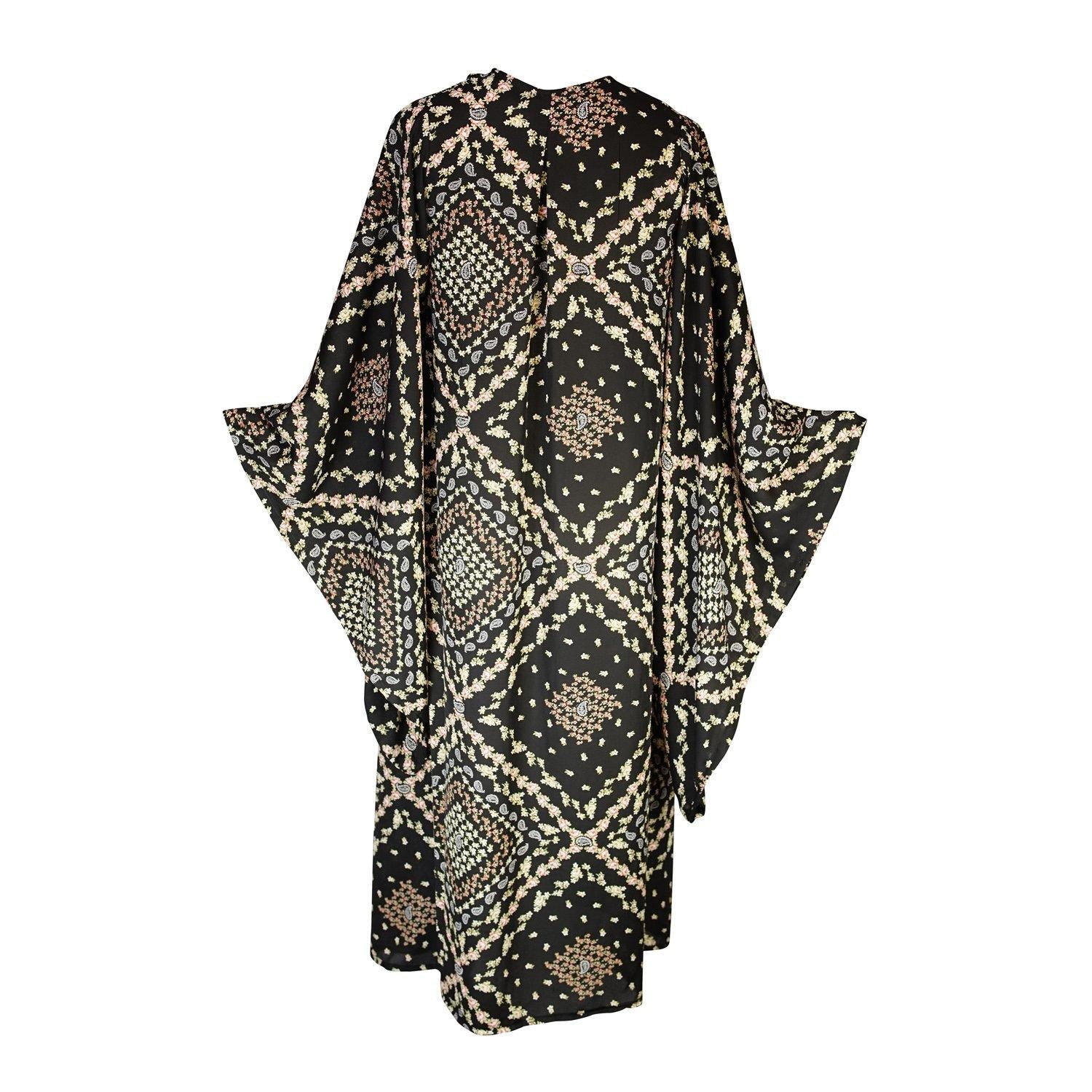 Jennafer Grace Antoinette Kimono in soft fabric with floral pattern, open front, long sleeves, perfect for elegant casual wear