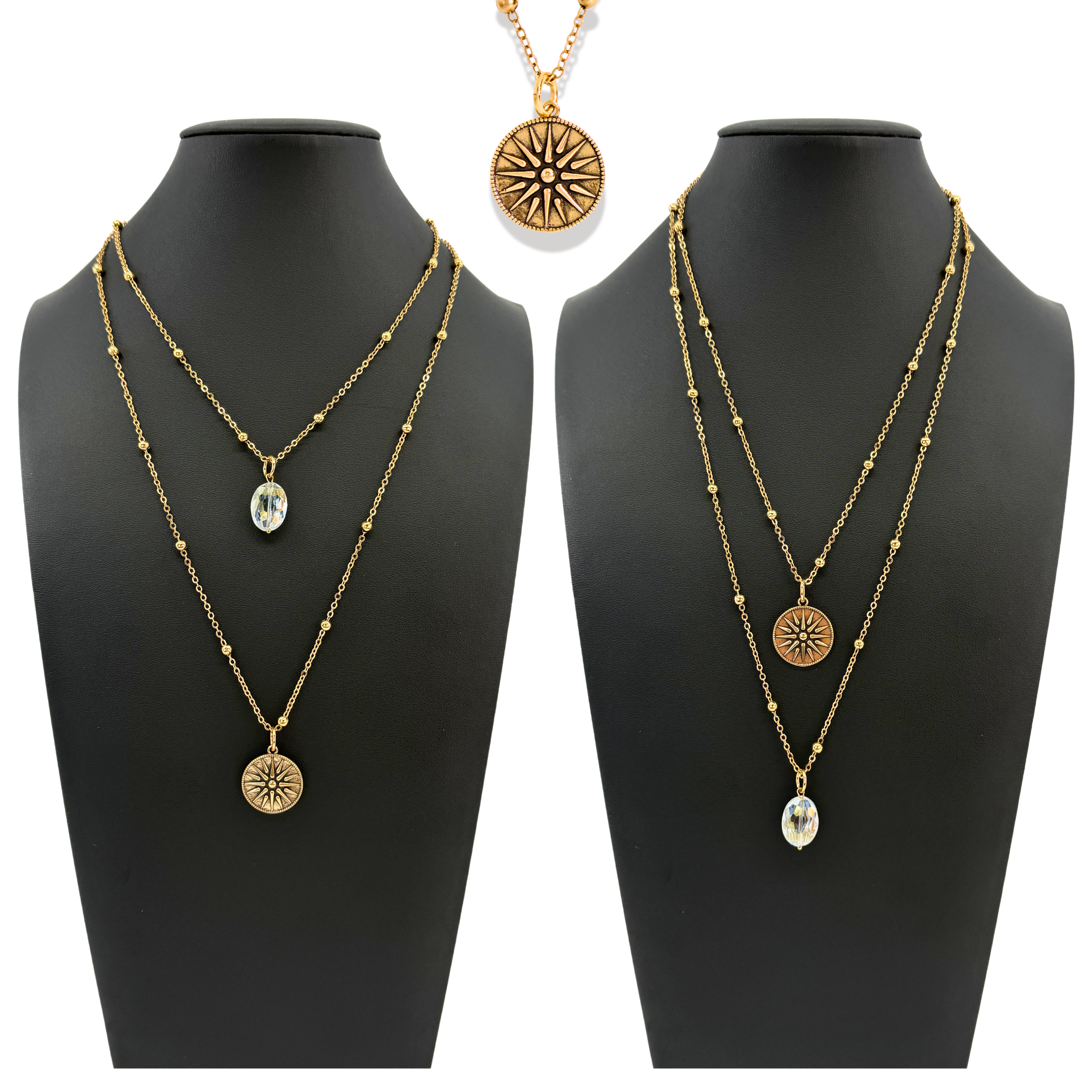 Silver dainty necklace by Katia Designs featuring a small star pendant and the phrase "This Too Shall Pass."