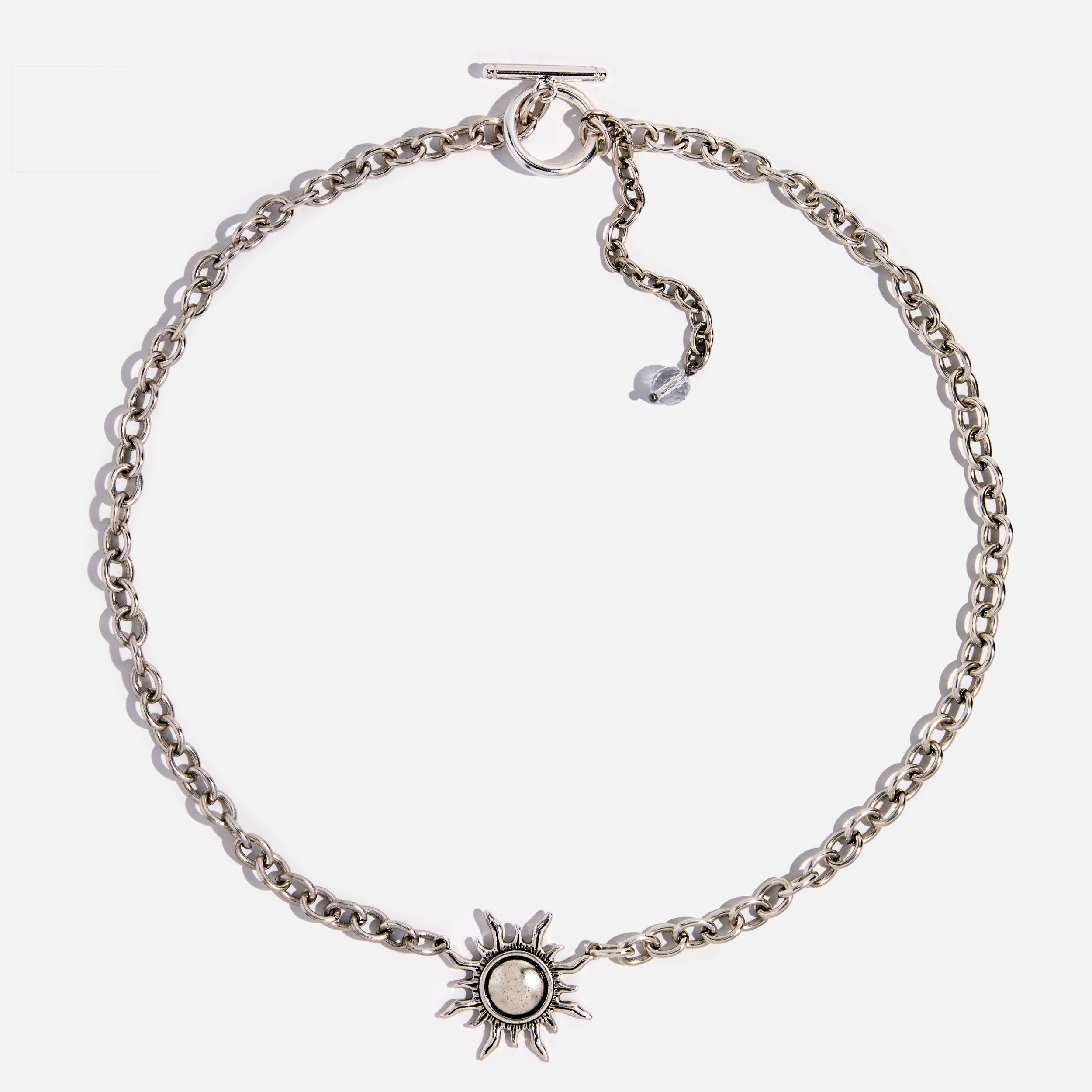 Katia Designs antique gold Grateful Sun midi choker necklace with sun pendant and intricate detailing.