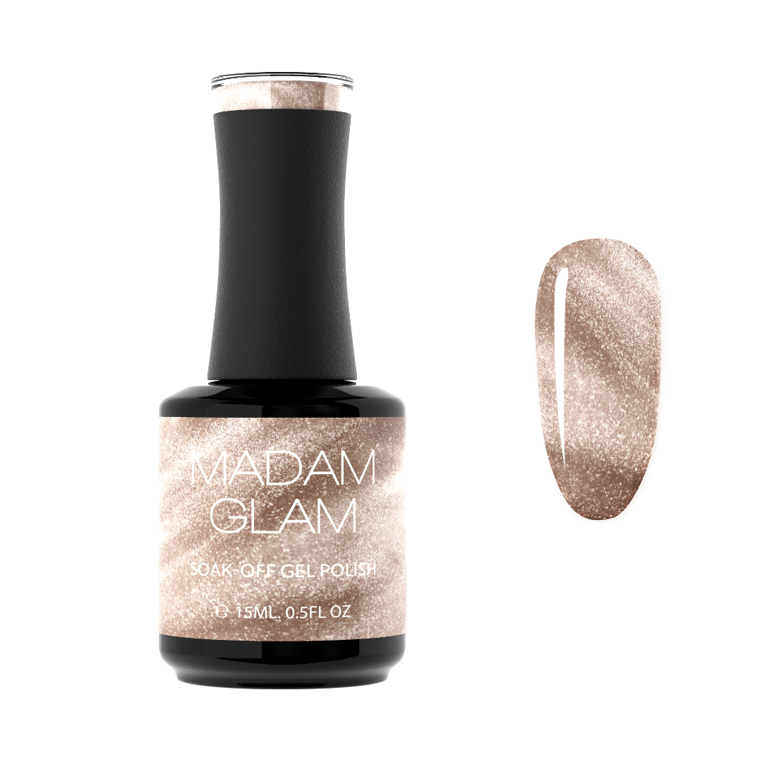 Madam Glam Butter Glaze nail polish bottle with a smooth, creamy finish and soft pastel color, displayed against a plain background.