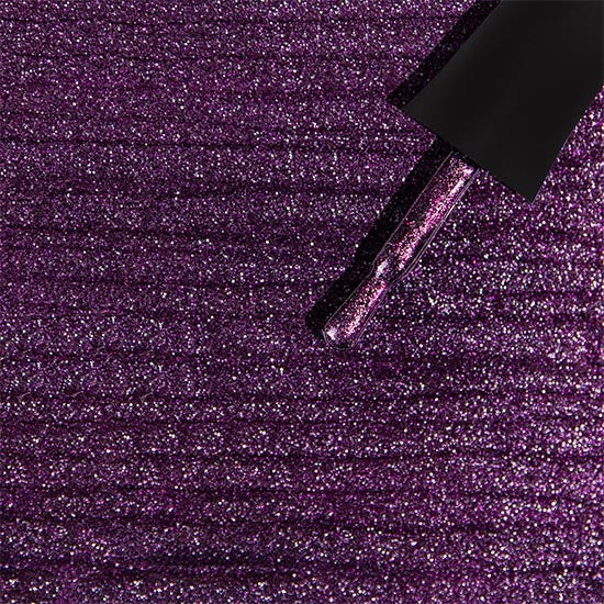 Madam Glam Hocus Plum gel nail polish bottle with a deep purple color and glossy finish.