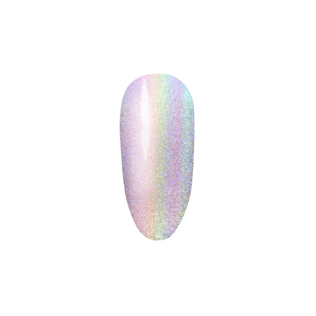 Holographic Cat Eye nail polish by Madam Glam with a shimmering, multi-dimensional holographic finish.