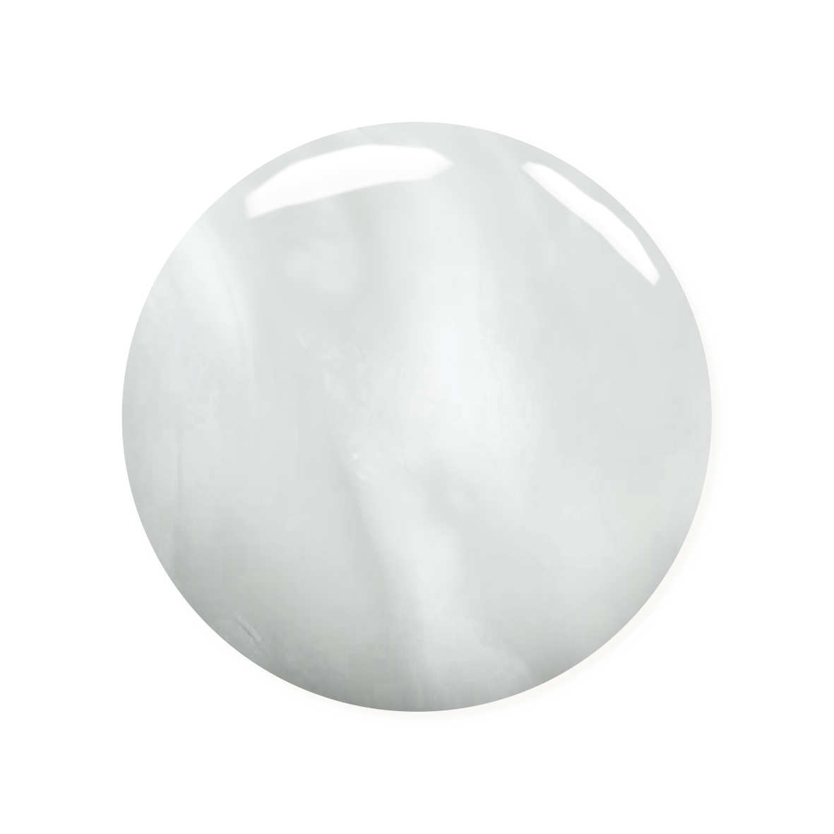 Madam Glam Pure White Pearl nail polish bottle with a white pearl shade and sleek packaging.