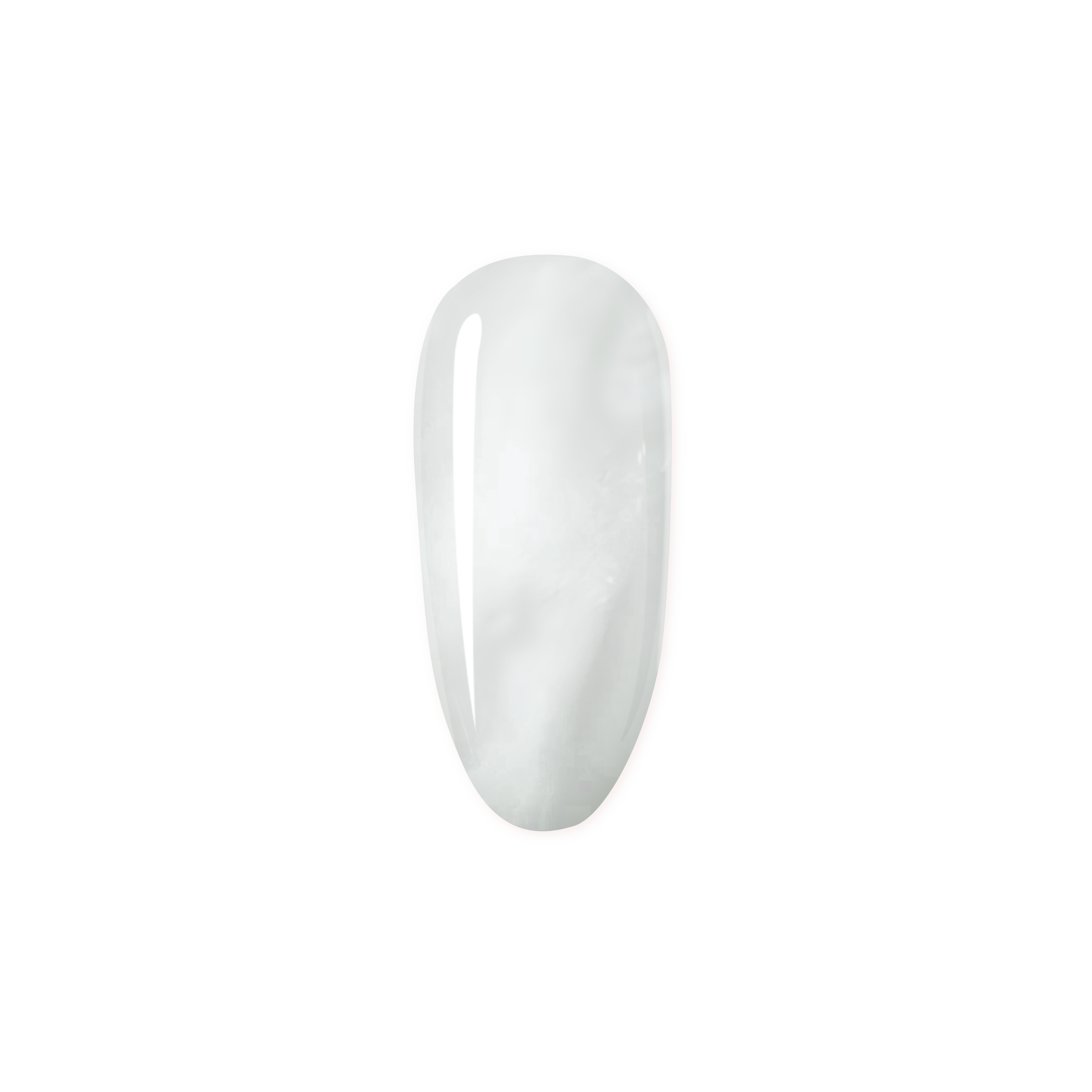 Pure white pearl nail polish from Madam Glam, showcasing a smooth, glossy finish and elegant pearl tone.