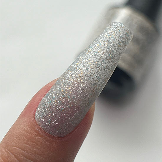 Madam Glam Shine & Thrive nail polish bottle with a sleek black cap and clear label display.