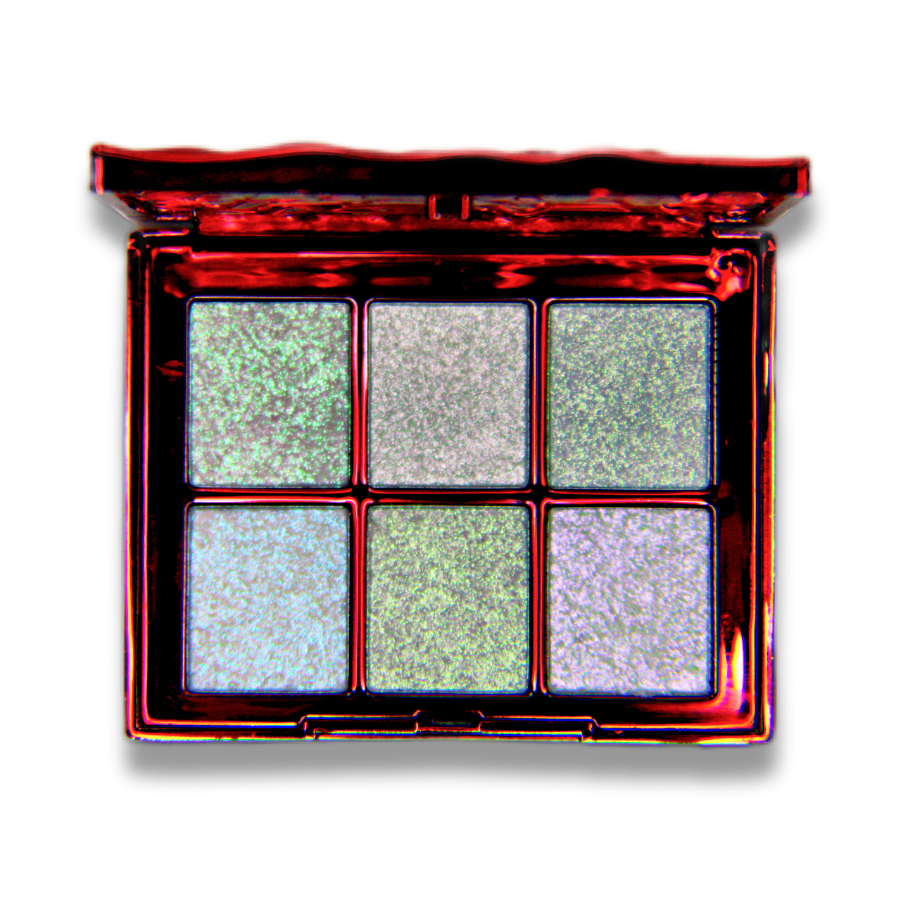 Bad Blood Death Metals Eyeshadow Palette by Makeup A Murder, INC featuring dark, metallic eyeshadow shades in a compact palette.