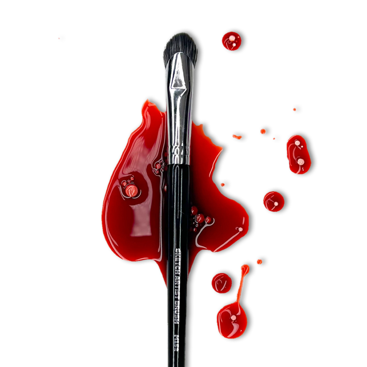 Full collection of Makeup A Murder, INC Sketch Artist Pigment Brushes, featuring various brushes for detailed makeup artistry.