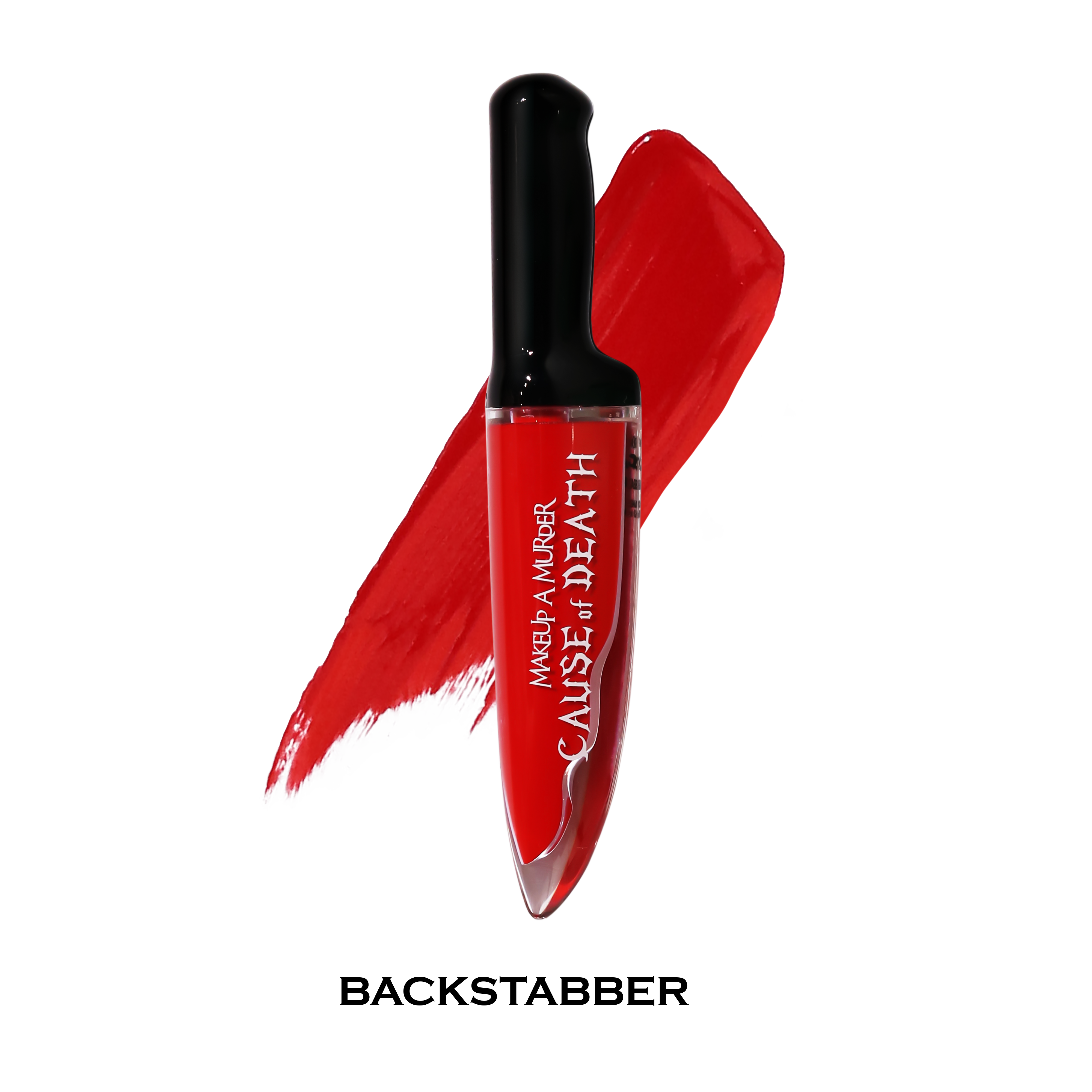 Makeup A Murder, INC Cause of Death Rainbow Liquid Eyeshadow Collection master palette with vibrant shades and red coffin design.