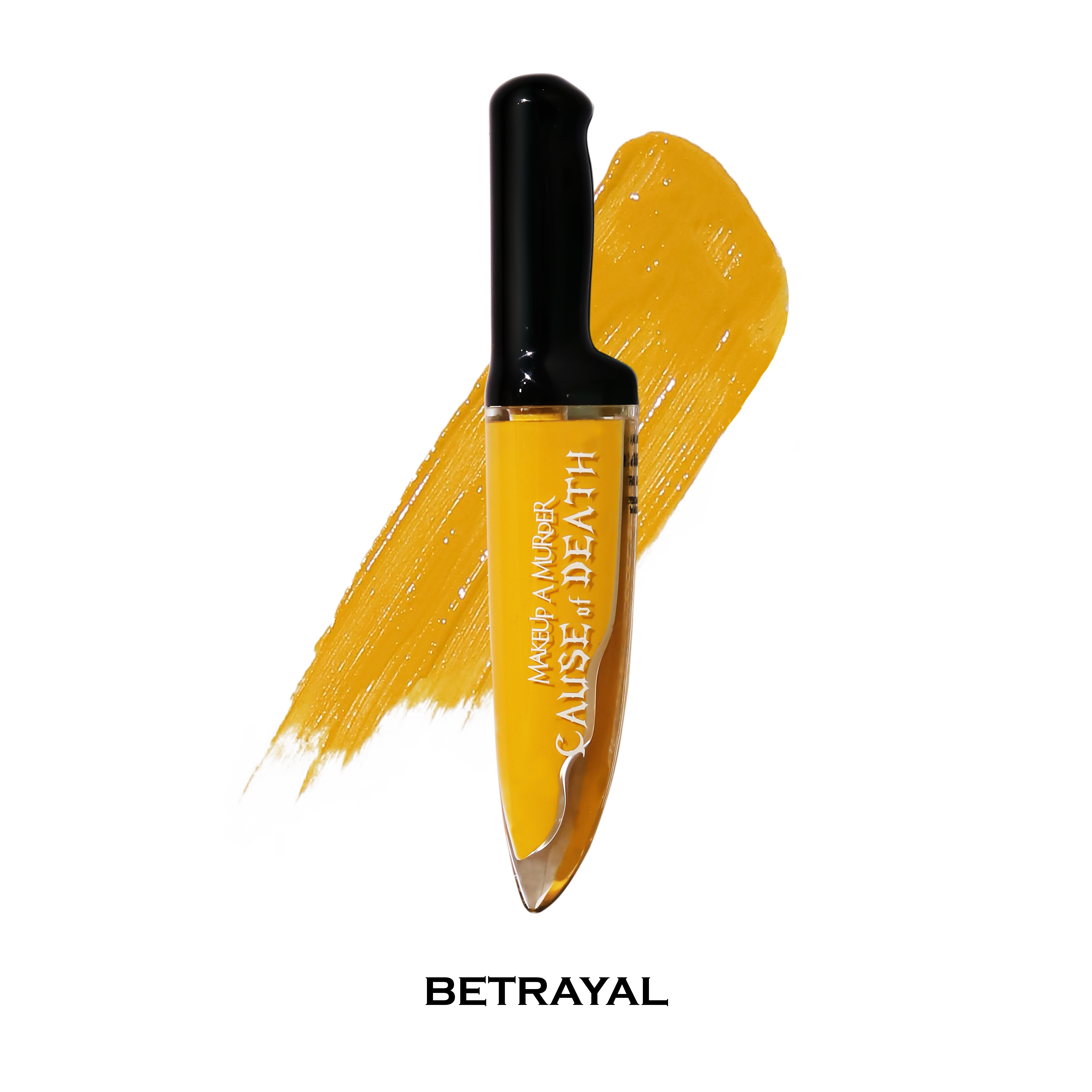 Makeup A Murder, INC Rainbow Liquid Eyeshadow Collection featuring vibrant shades in a red coffin-shaped container.