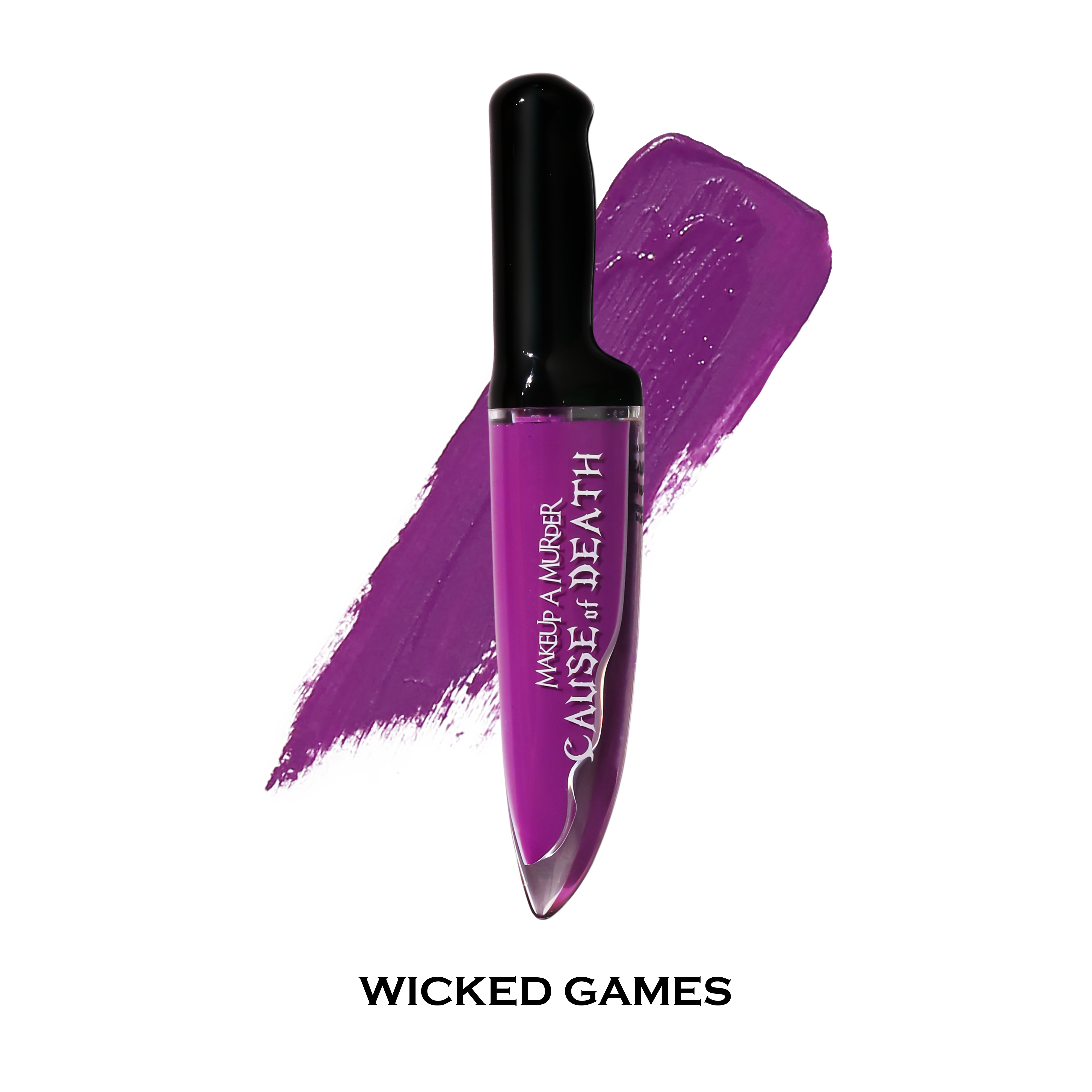 Makeup A Murder, INC rainbow liquid eyeshadow collection with red coffin design, featuring vibrant, shimmering shades in a master set