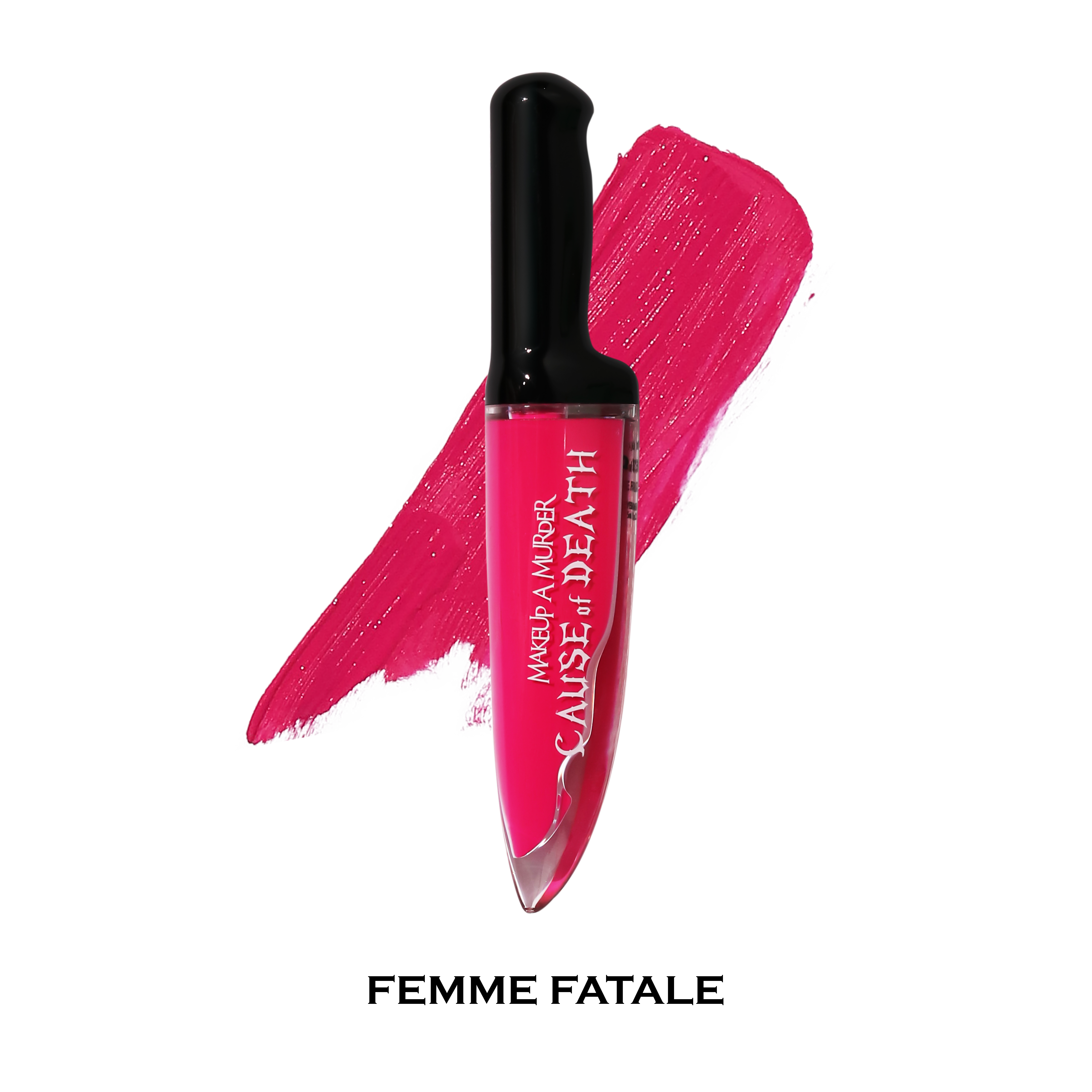 Makeup A Murder, INC Cause of Death Rainbow Liquid Eyeshadow Collection master palette with red coffin design and vibrant shades.