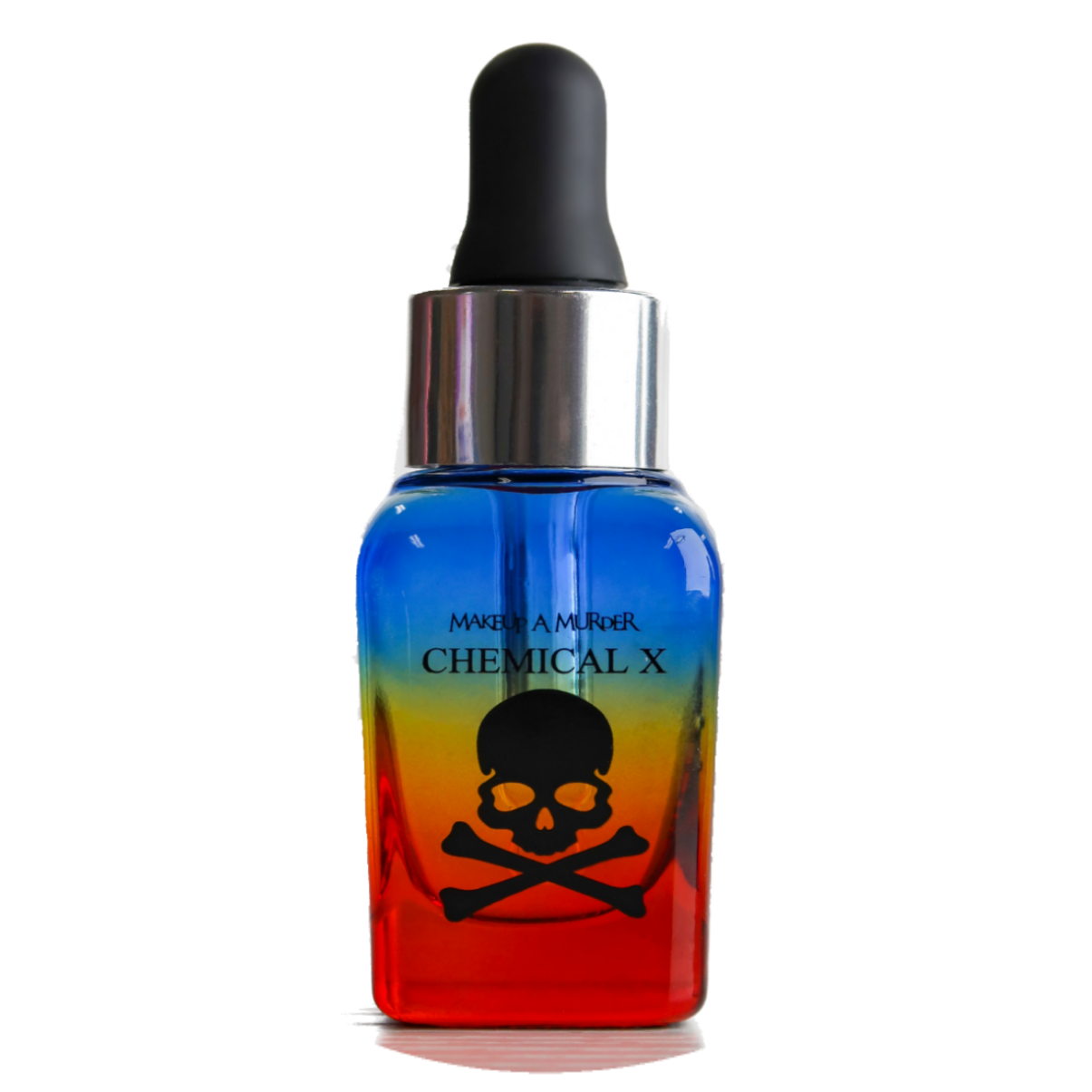 Neon pigments from Makeup A Murder, INC mixed with Chemical X cosmetic sealing sealant, vibrant and bright color in a small container.