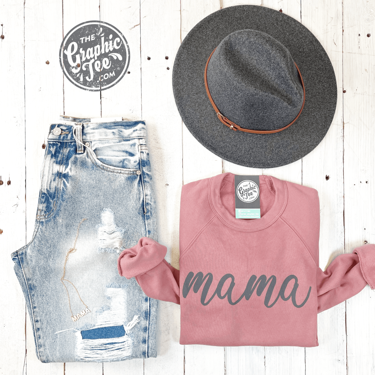 Mama Sponge fleece sweatshirt from The Graphic Tee, shown in a cozy, soft fabric with a casual fit and graphic design.