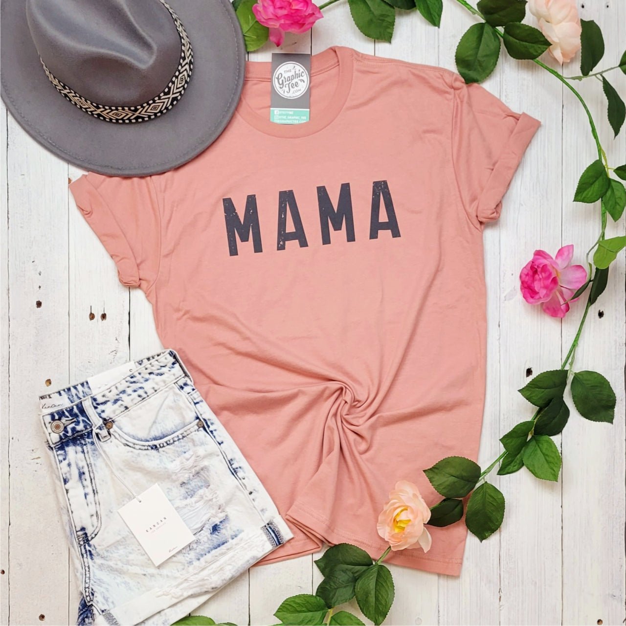 Mama unisex short sleeve graphic tee from The Graphic Tee, featuring a casual design with a comfortable fit.