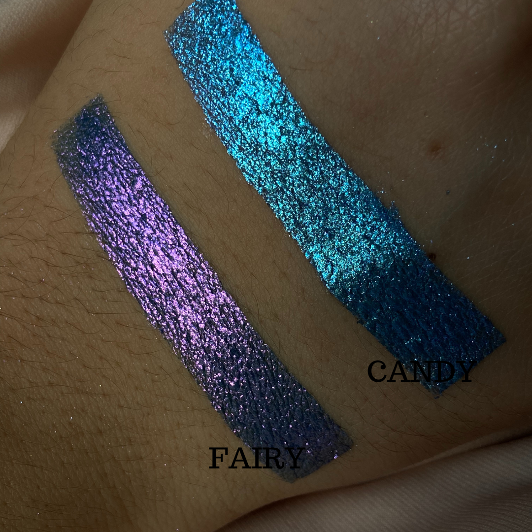 NABA Cosmetics USA Fairy Pigment in a vibrant, shimmery eyeshadow or cosmetic pigment container with colorful packaging.