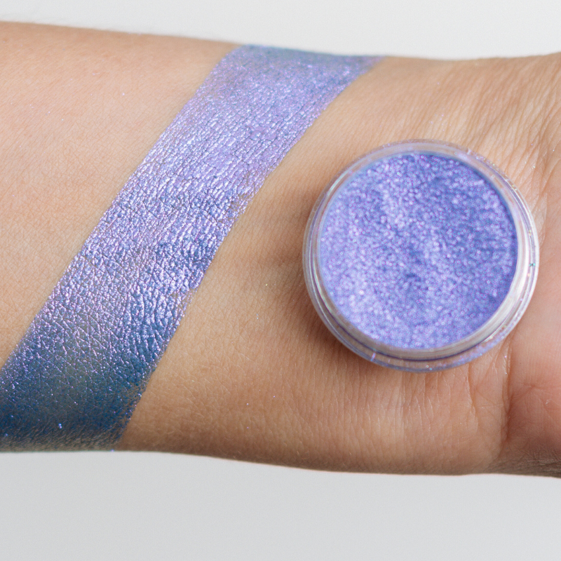 Vibrant Fairy Pigment by NABA Cosmetics USA with shimmering pastel colors for eye and face makeup.