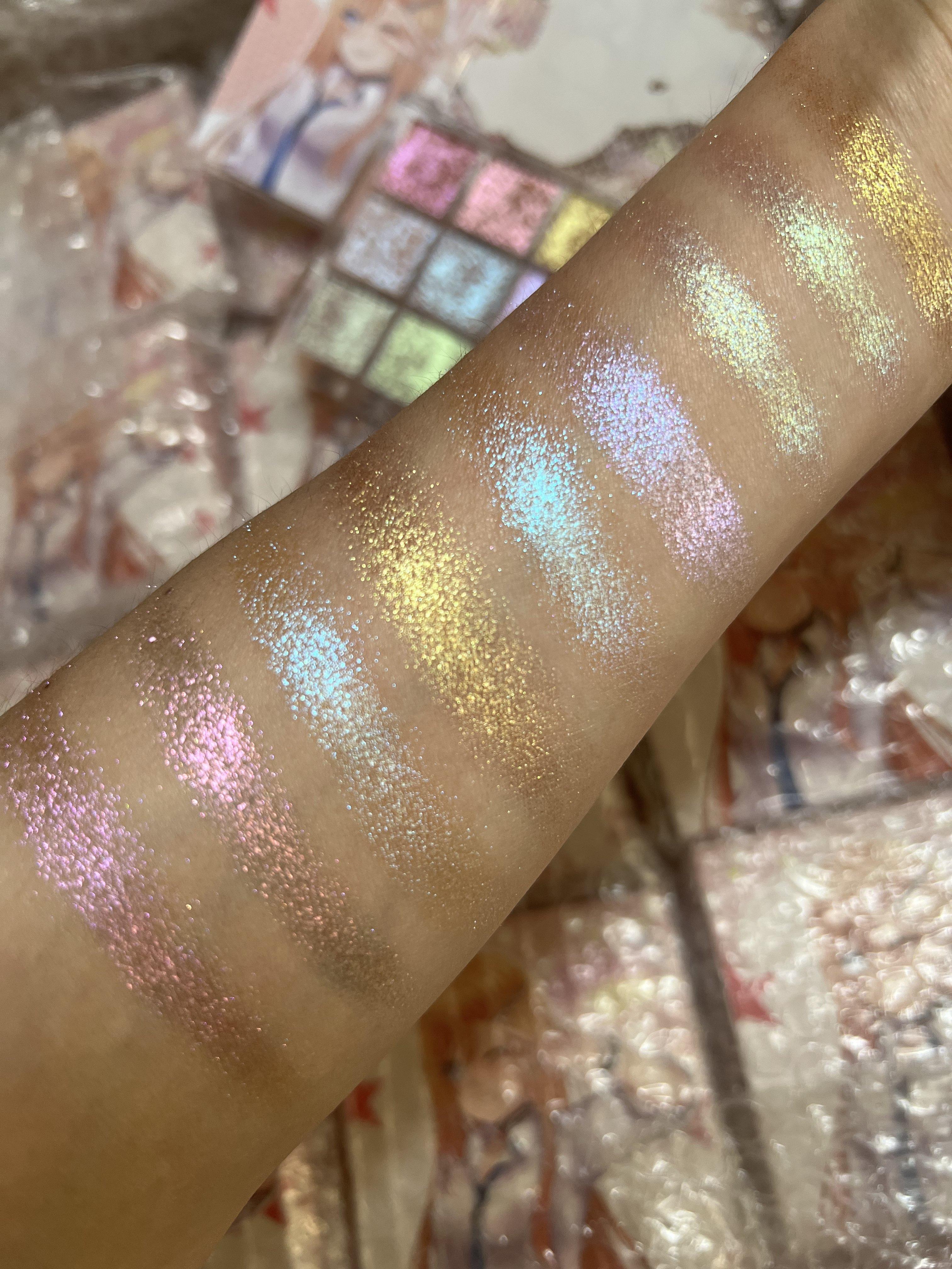 Nekoyanin Dream Girl Palette featuring vibrant eyeshadow shades in a sleek compact for versatile eye makeup looks.