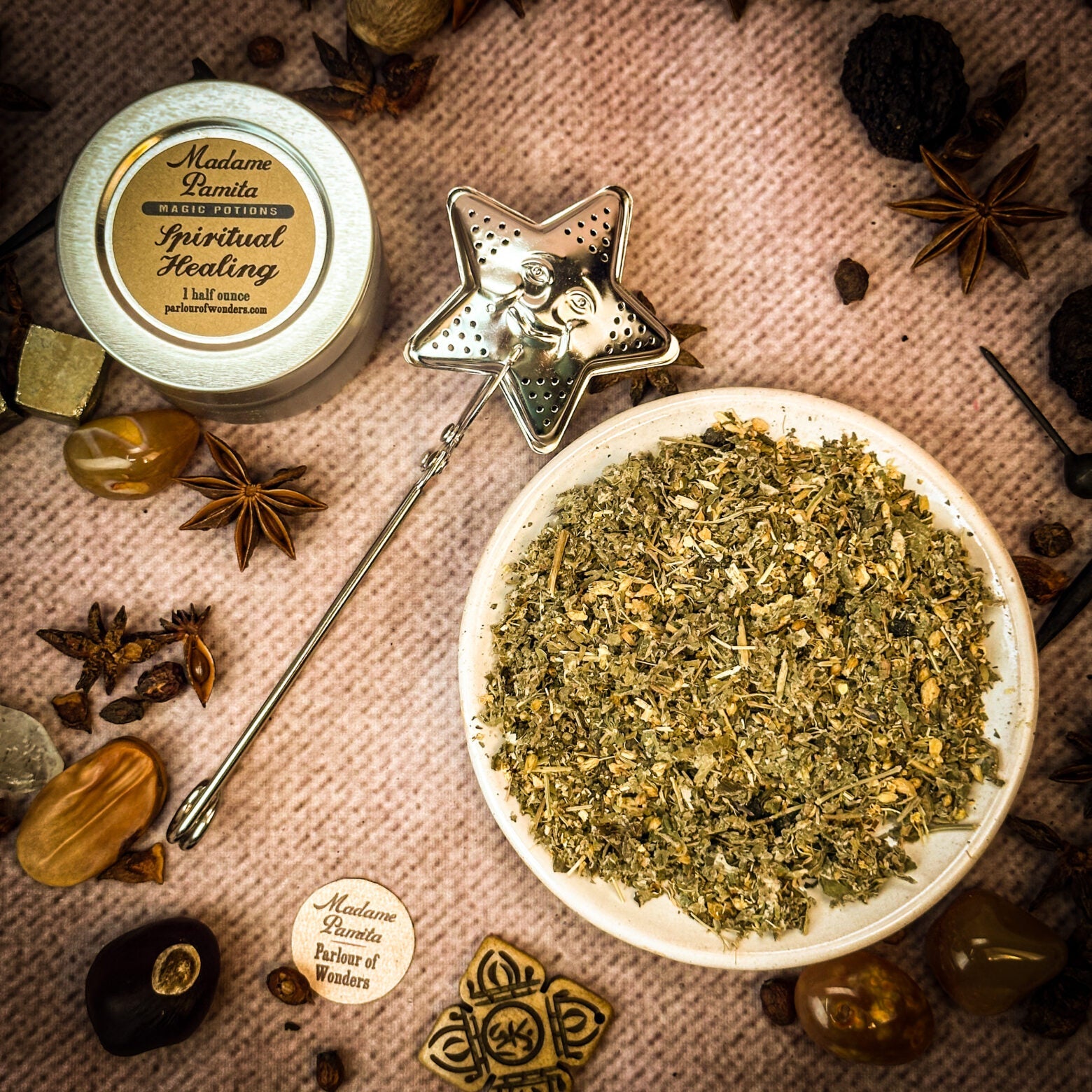 Parlour of Wonders Spiritual Healing Potion Spell Kit with 15 potion sachets for spiritual wellness and healing practices