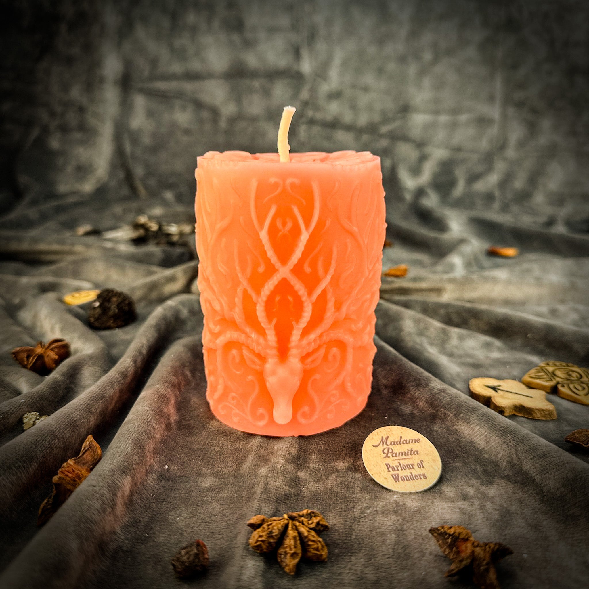 Parlour of Wonders Stag of the Quest Candle Spell Kit with brown candles and ritual tools for spiritual guidance and life’s mission magic
