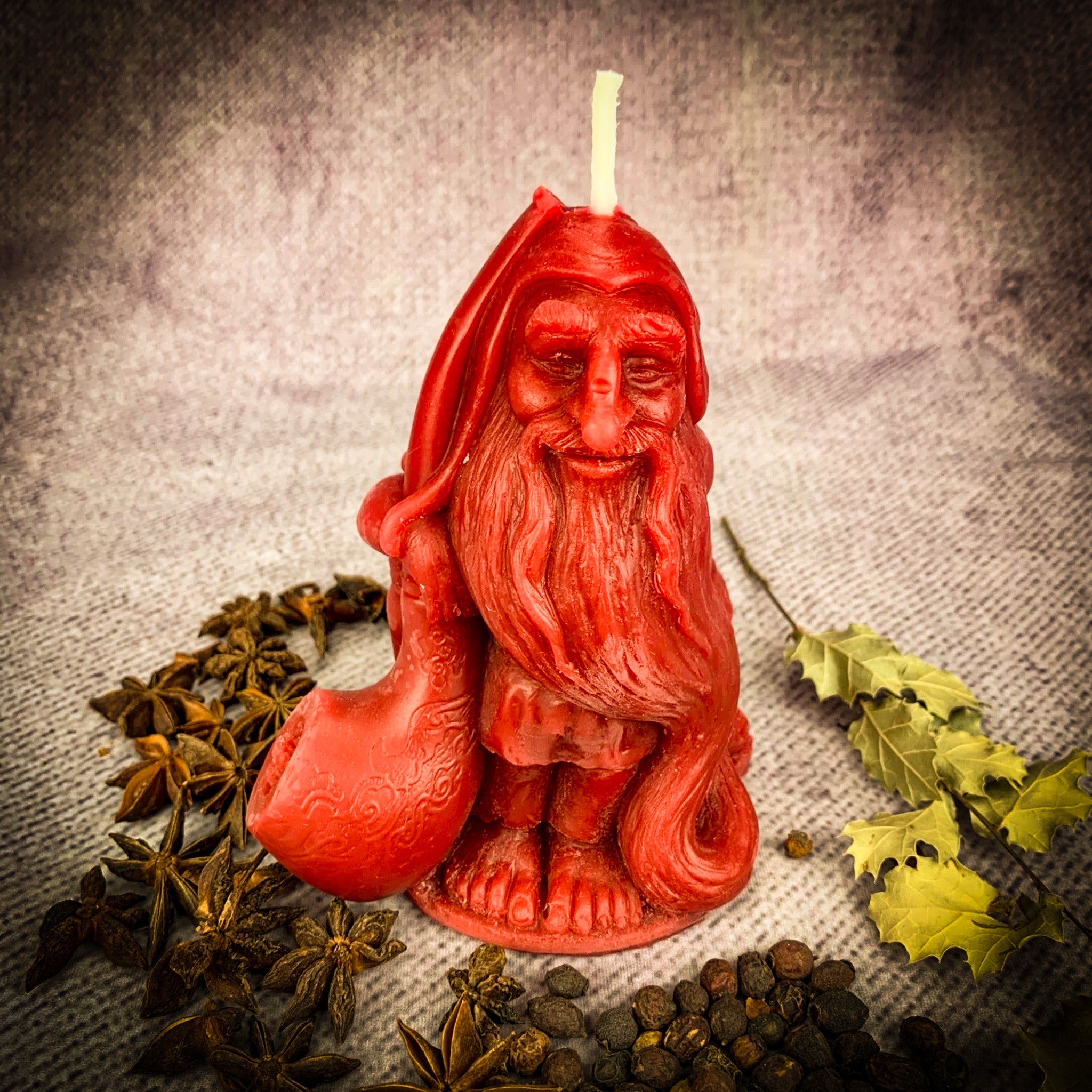 Parlour of Wonders Domovyk House Blessing Candle Spell Kit with brown grounding candles and ritual tools for spiritual protection.