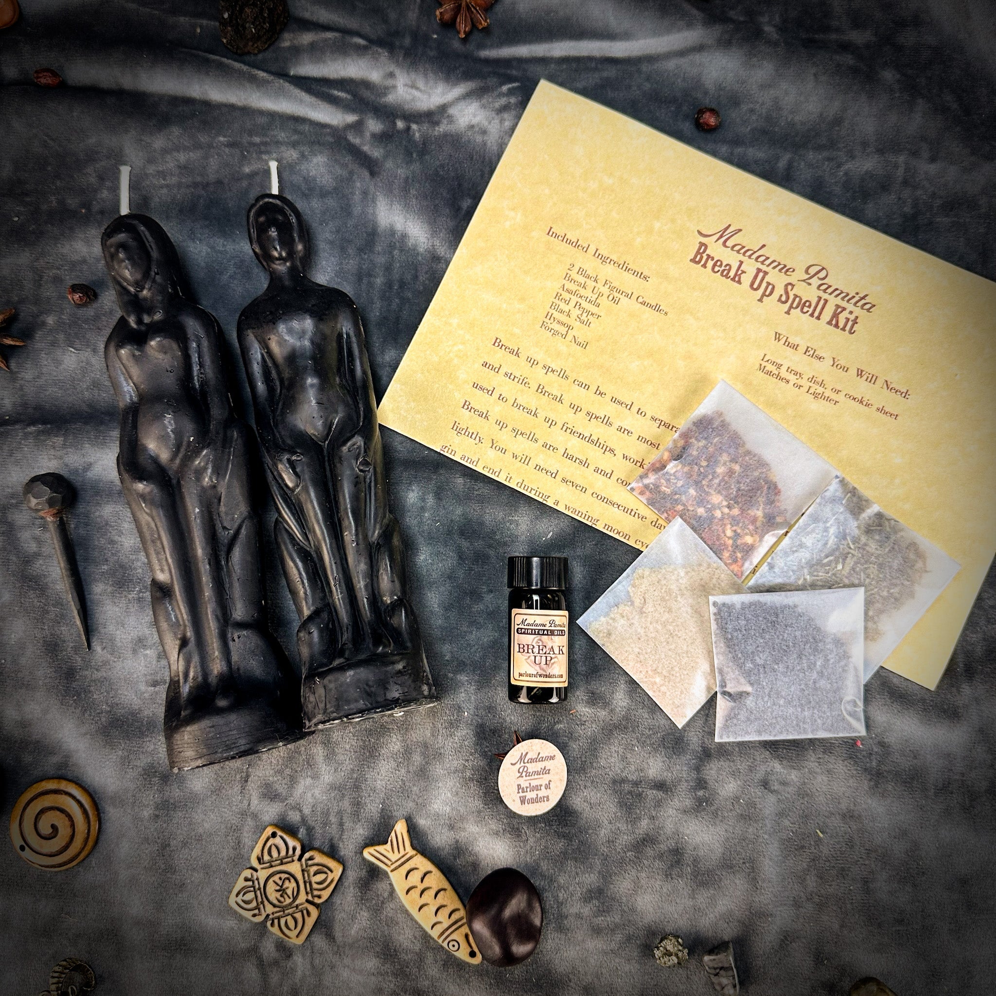 Break Up Candle Spell Kit by Parlour of Wonders featuring a candle for ending relationships and partnerships.