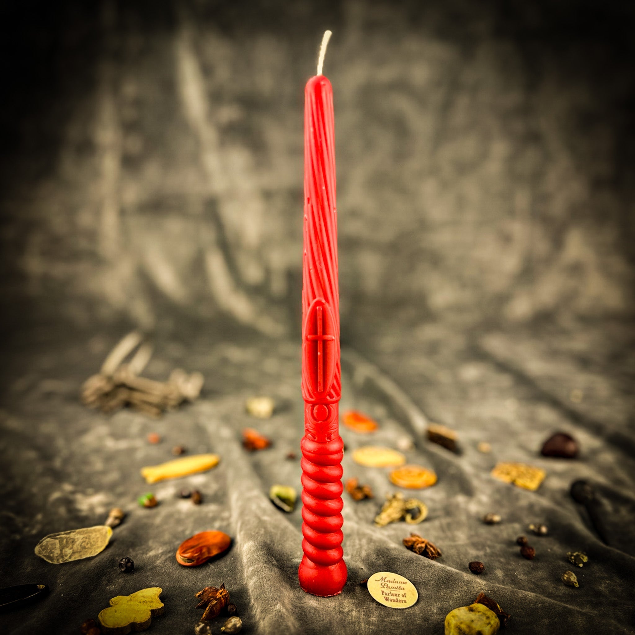Parlour of Wonders Gromnica Candlemas Candle Spell Kit with green candles for Slavic protection and blessing magic.