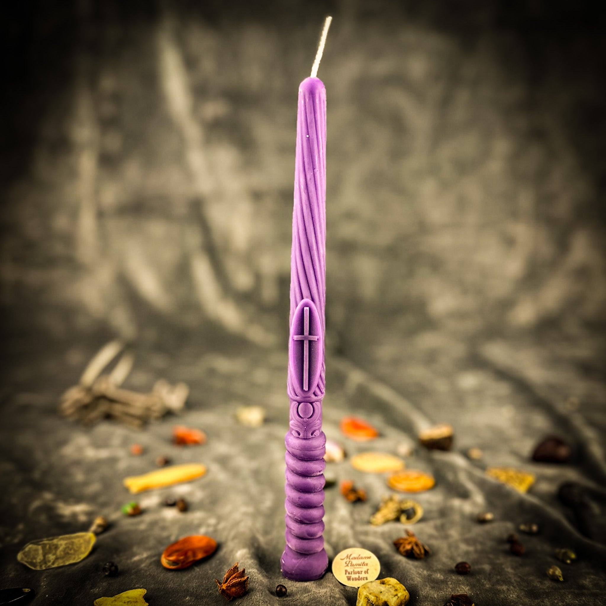 Parlour of Wonders Gromnica Candlemas Candle Spell Kit with green candles for Slavic protection and blessing magic.