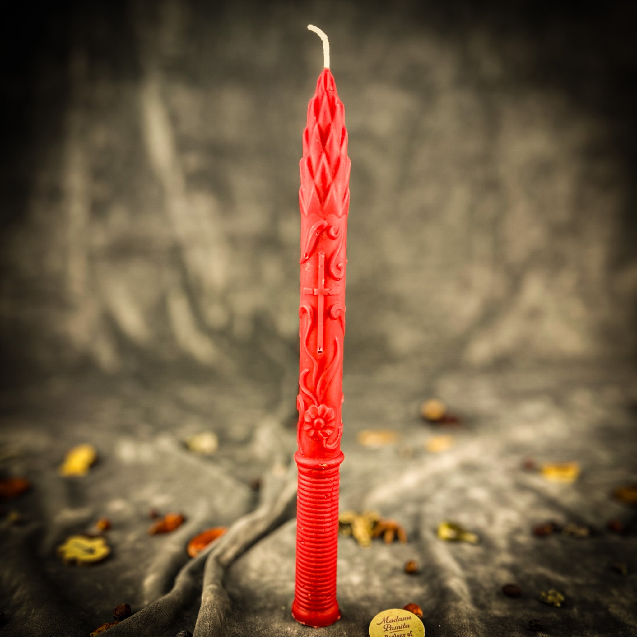 Parlour of Wonders Stritennya Asparagus Candle Spell Kit with green taper candles for renewal and protection rituals.