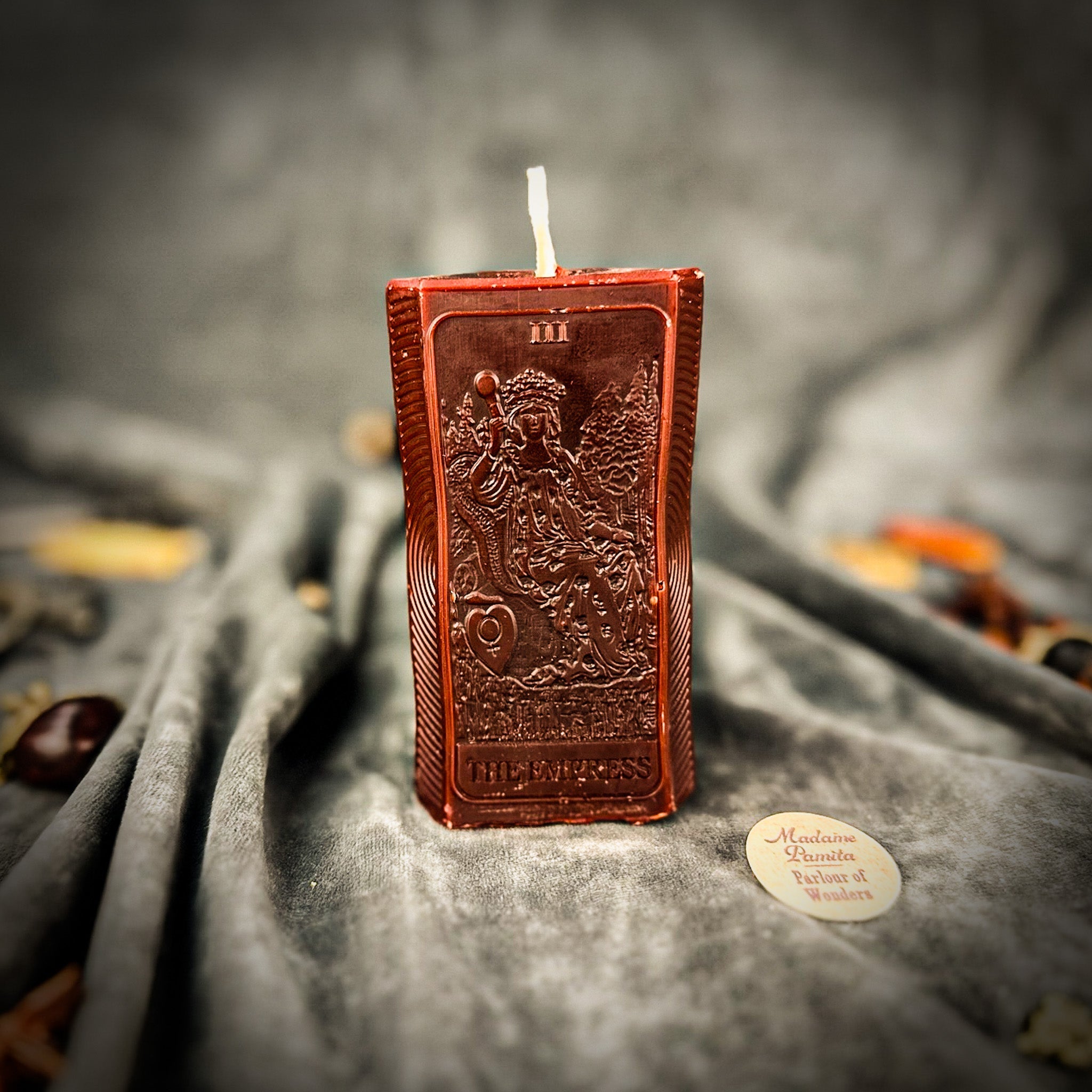 Green Empress Candle Spell Kit from Parlour of Wonders for abundance and creative power magic, includes candles and ritual tools.