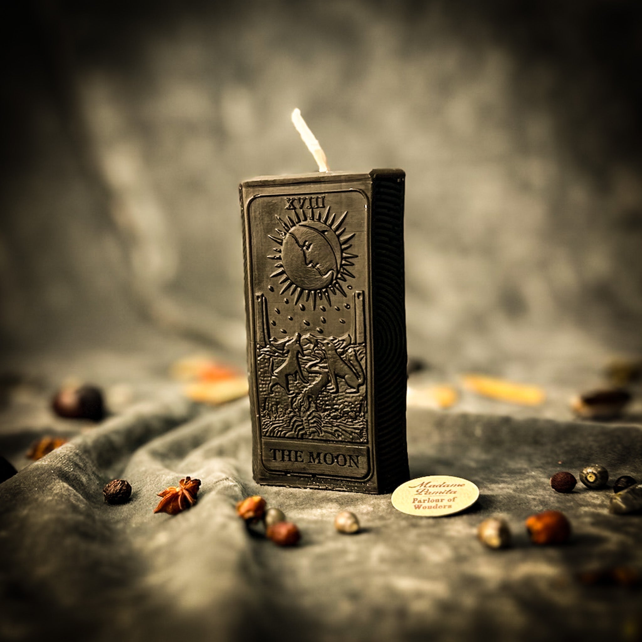 Green Candle Spell Kit by Parlour of Wonders, featuring candles and tools for intuition and mystery magic.