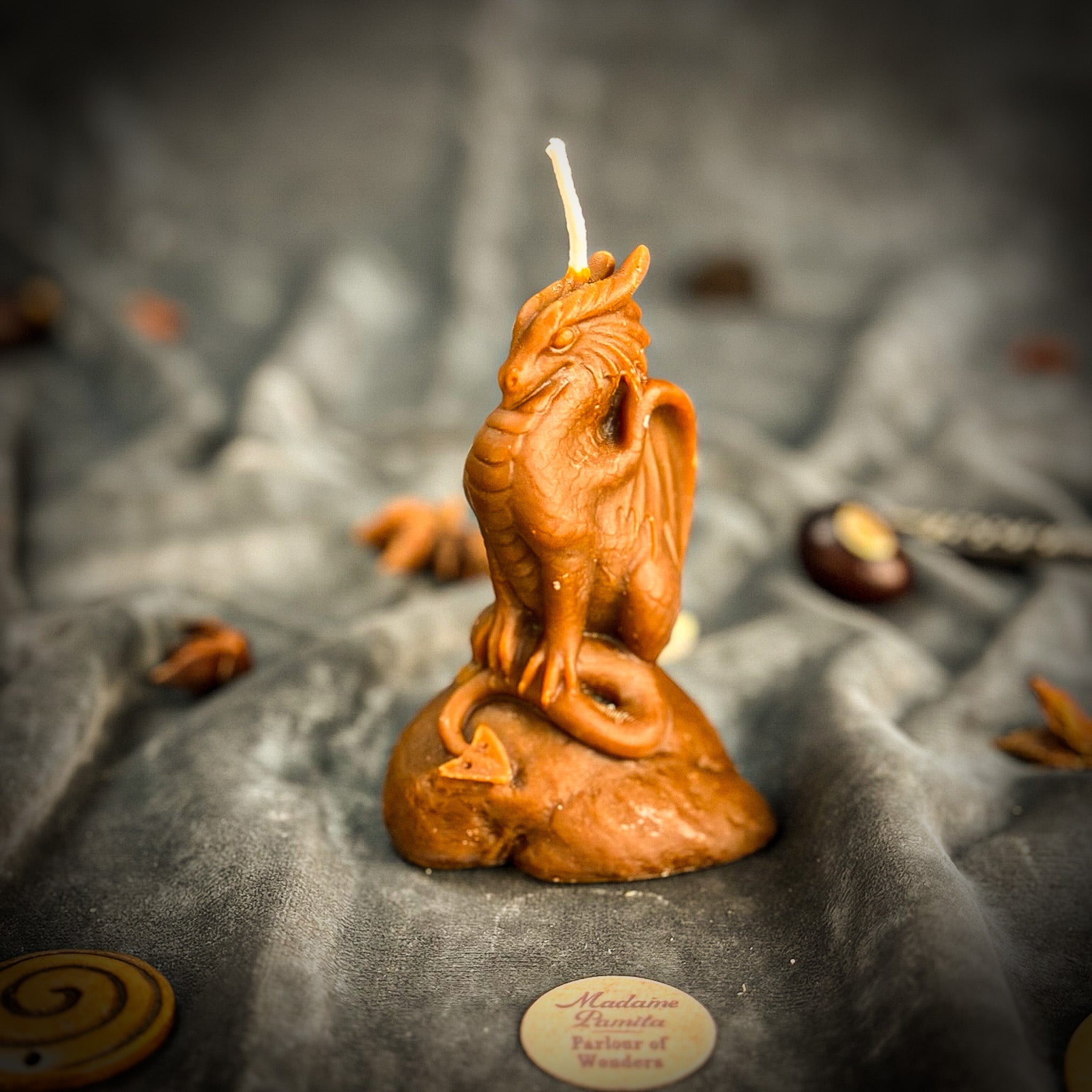 Green Dragon of Protection Candle Spell Kit by Parlour of Wonders, featuring candles and tools for guardian magic and defense.