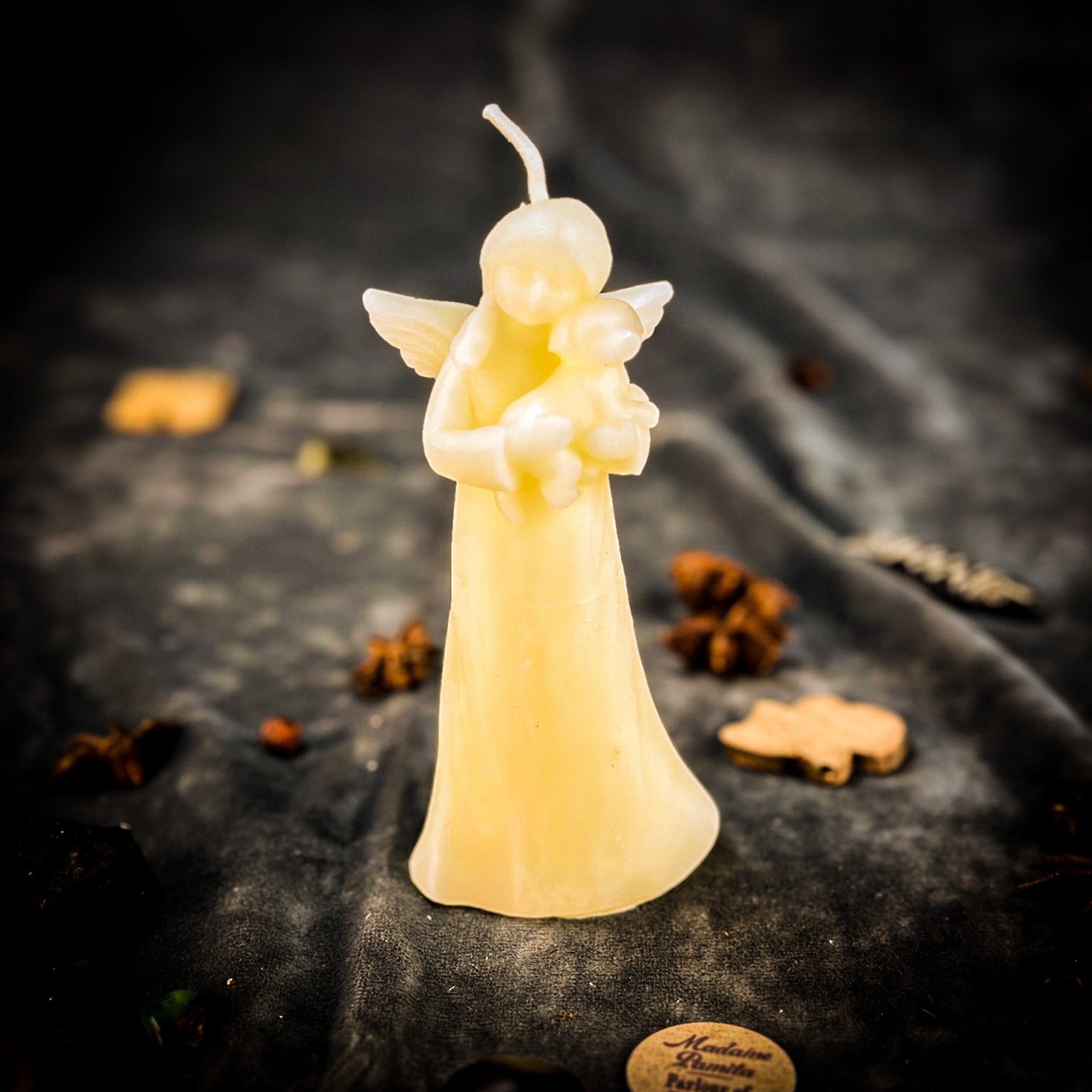 Dog Guardian Spirit Candle Spell Kit by Parlour of Wonders, featuring orange candles for pet healing and protection.