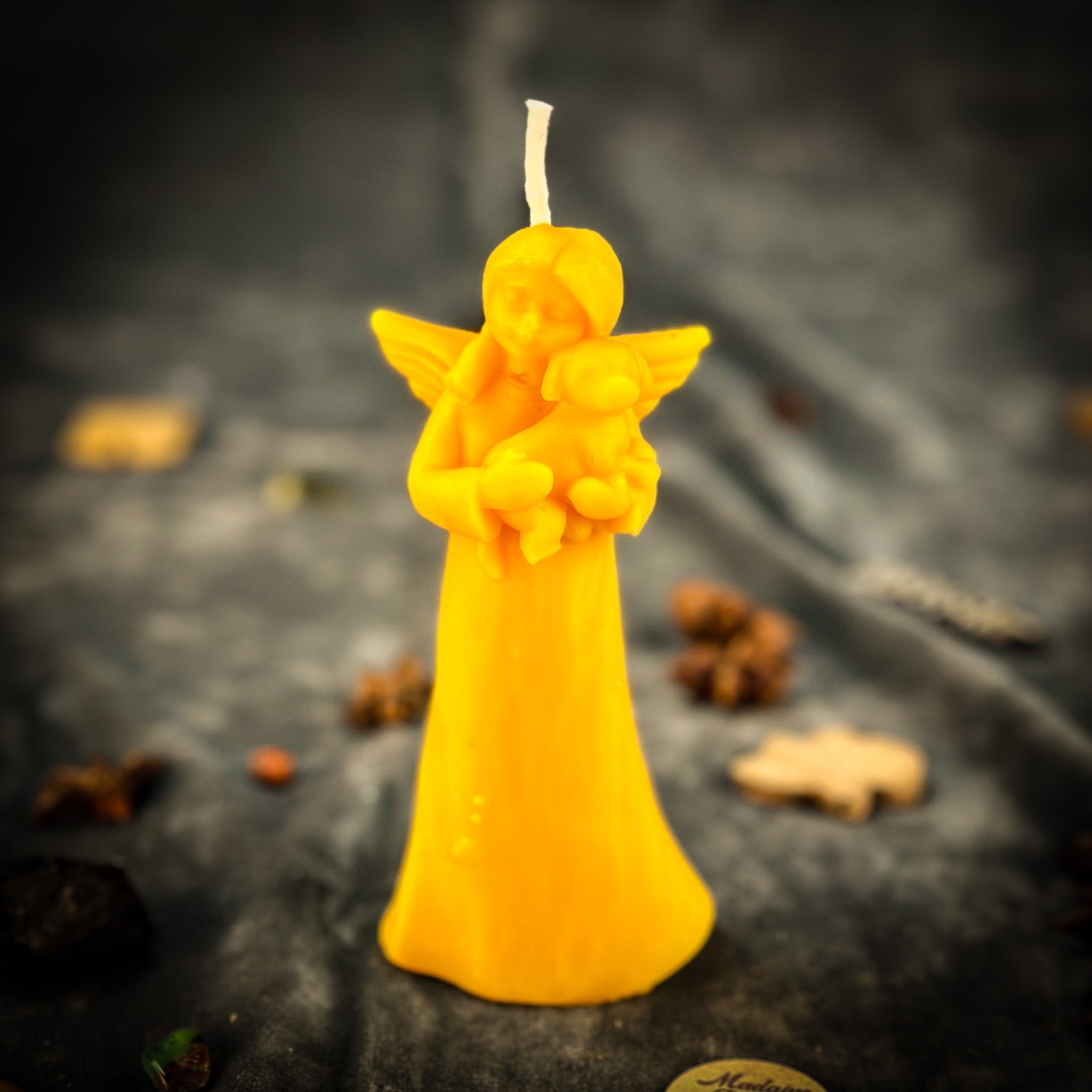 Dog Guardian Spirit Candle Spell Kit from Parlour of Wonders, featuring an orange candle for pet protection and healing.