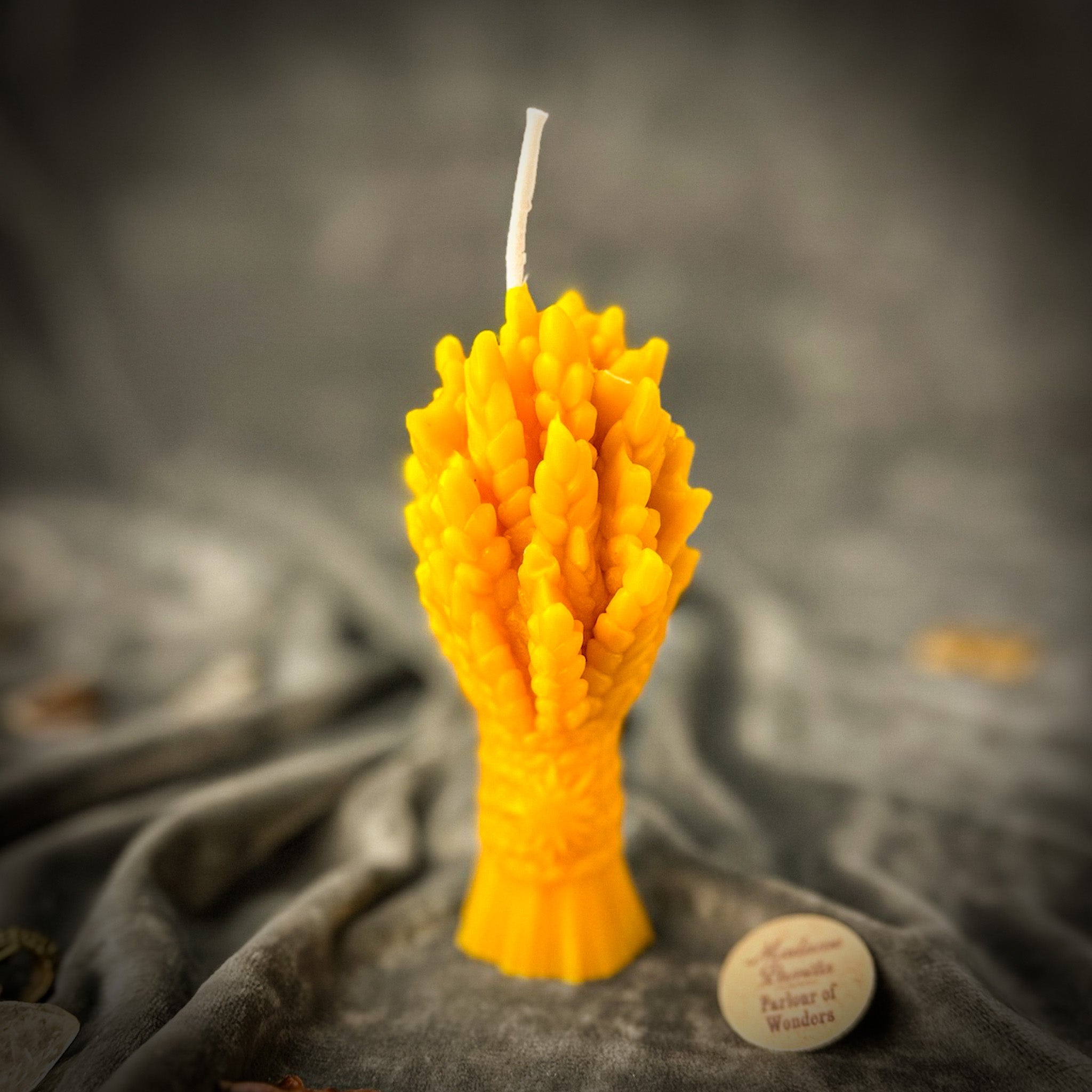 Parlour of Wonders Didukh Candle Spell Kit for calling ancestors, featuring orange candles for new beginnings and spiritual rituals.