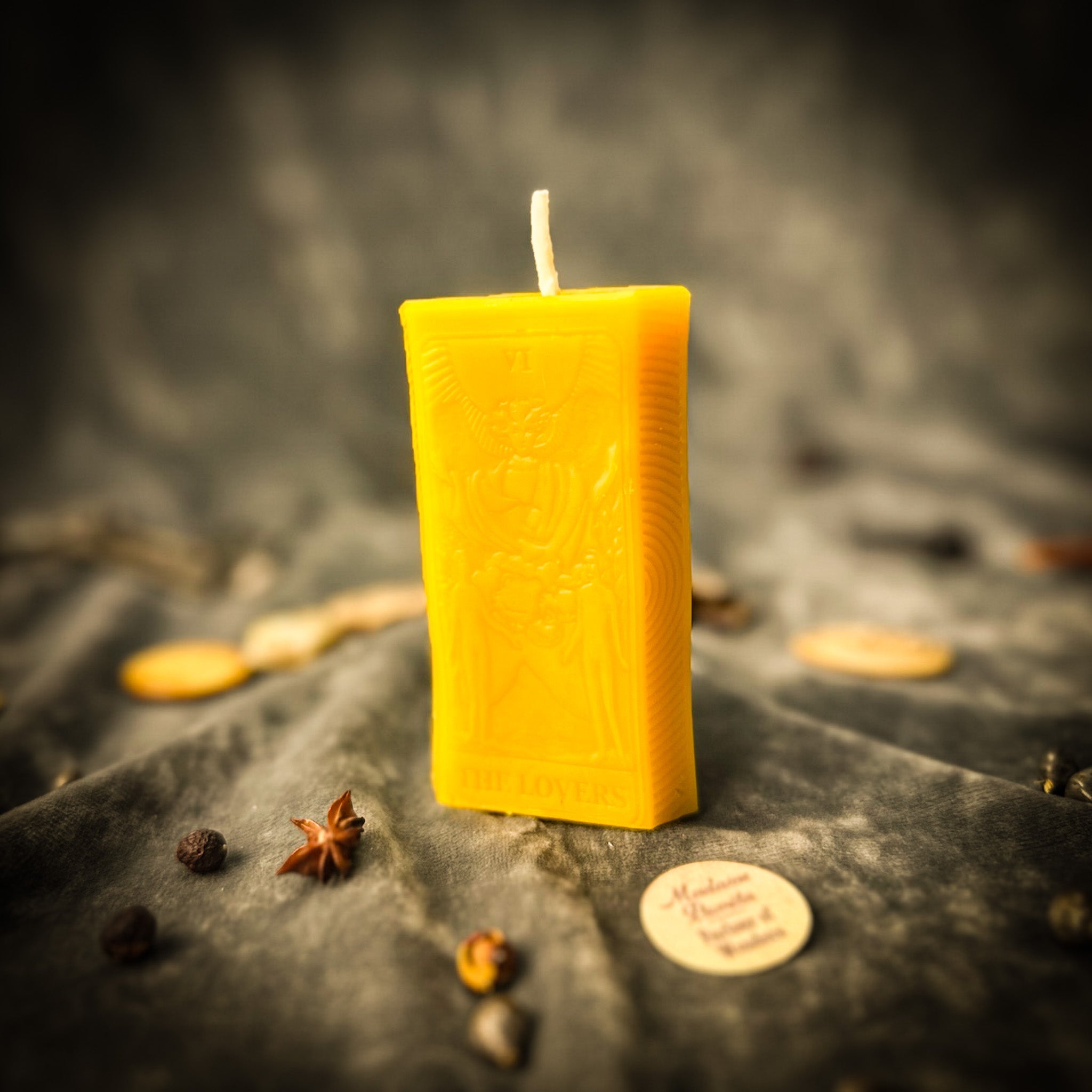 Parlour of Wonders Lovers Candle Spell Kit for love and harmony magic, featuring orange candles and ritual accessories.