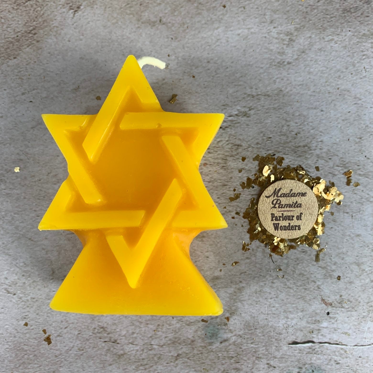 Orange Seal of Solomon Candle Spell Kit for protection and divine power, featuring candles and ritual tools by Parlour of Wonders.