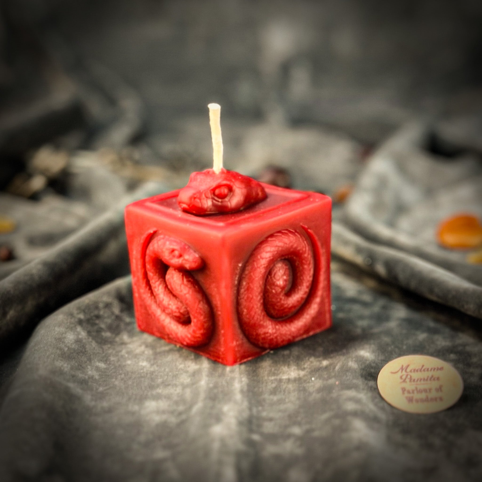 Pink Snake of Transformation Candle Spell Kit by Parlour of Wonders for renewal and personal growth, featuring candles and ritual tools.