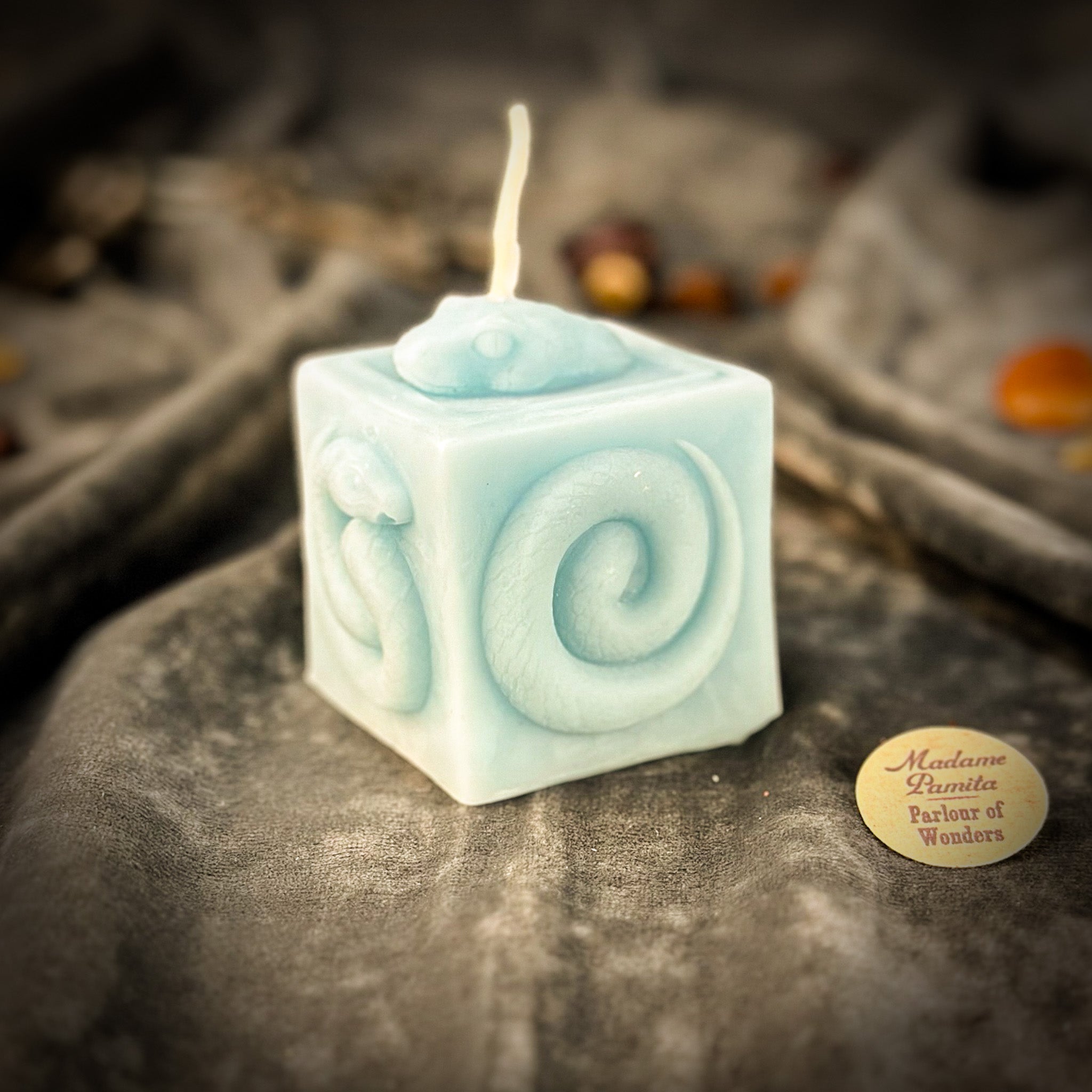 Pink Snake of Transformation Candle Spell Kit by Parlour of Wonders for renewal and personal growth, featuring candles and spell components.