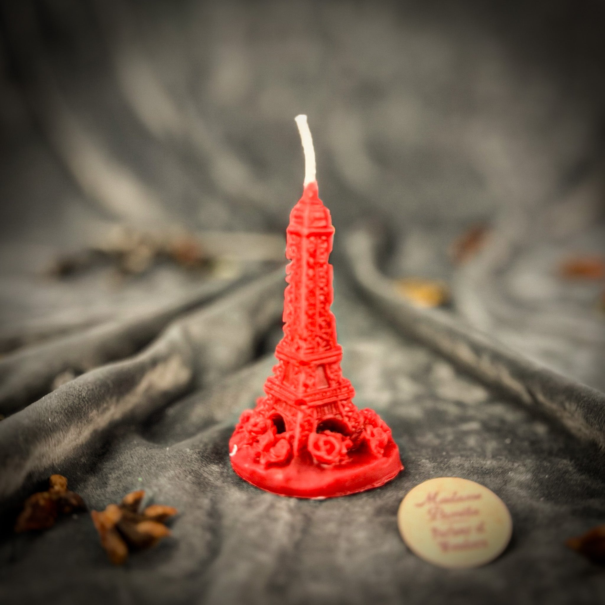 Purple Eiffel Tower Candle Spell Kit by Parlour of Wonders, featuring a travel-themed candle set for adventure and wanderlust magic.