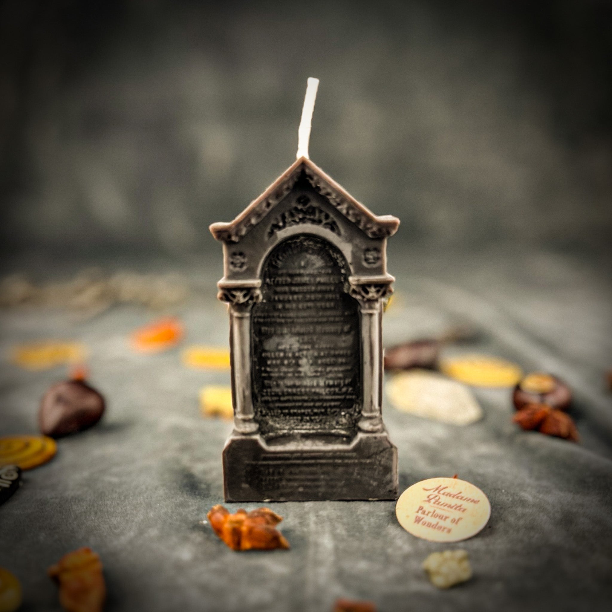 Purple Graveyard Candle Spell Kit by Parlour of Wonders for closure and ancestral connection magic, featuring candles and ritual tools.