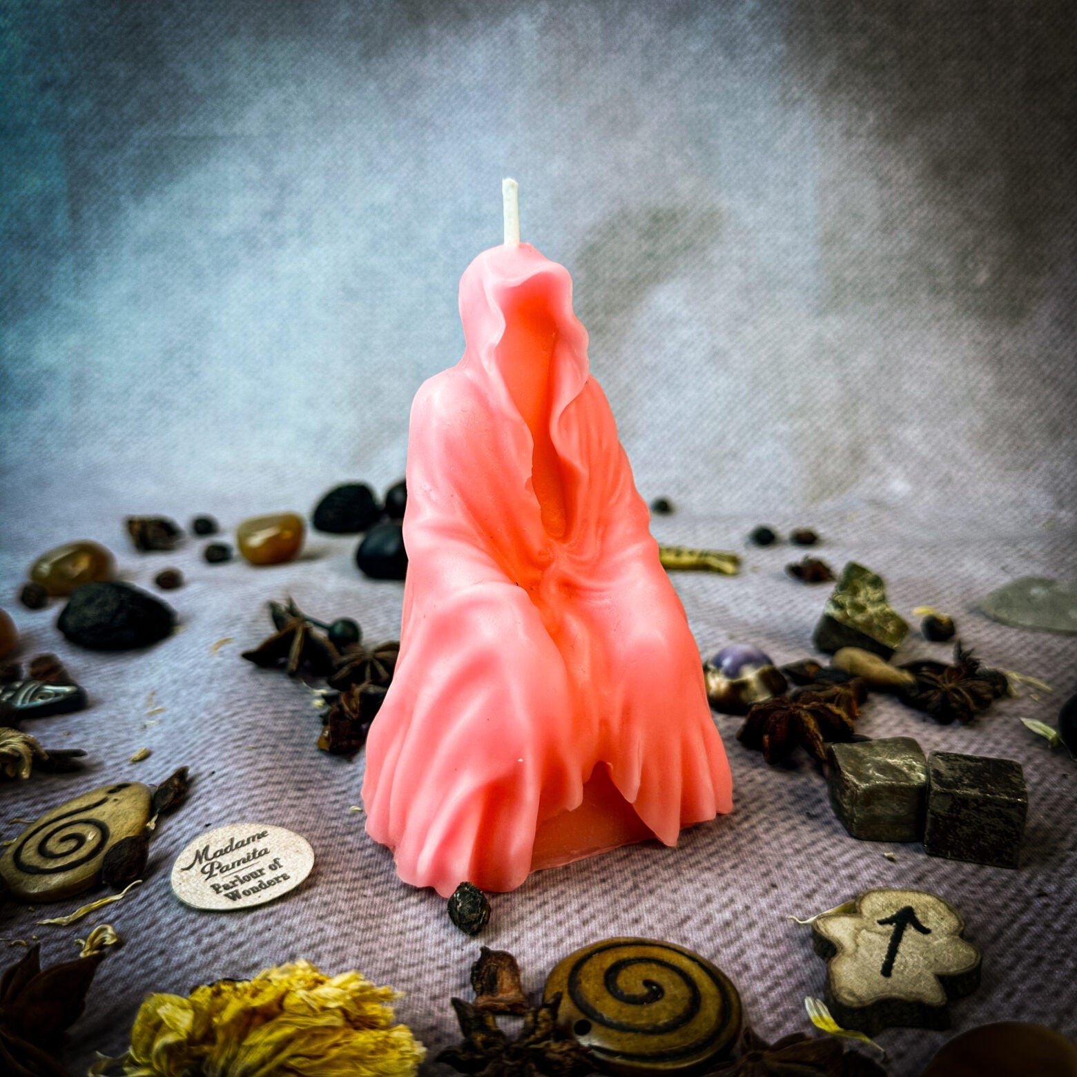 Purple Seer Spirit Candle Spell Kit from Parlour of Wonders, featuring candles and tools for psychic ability and spirit realm connection.