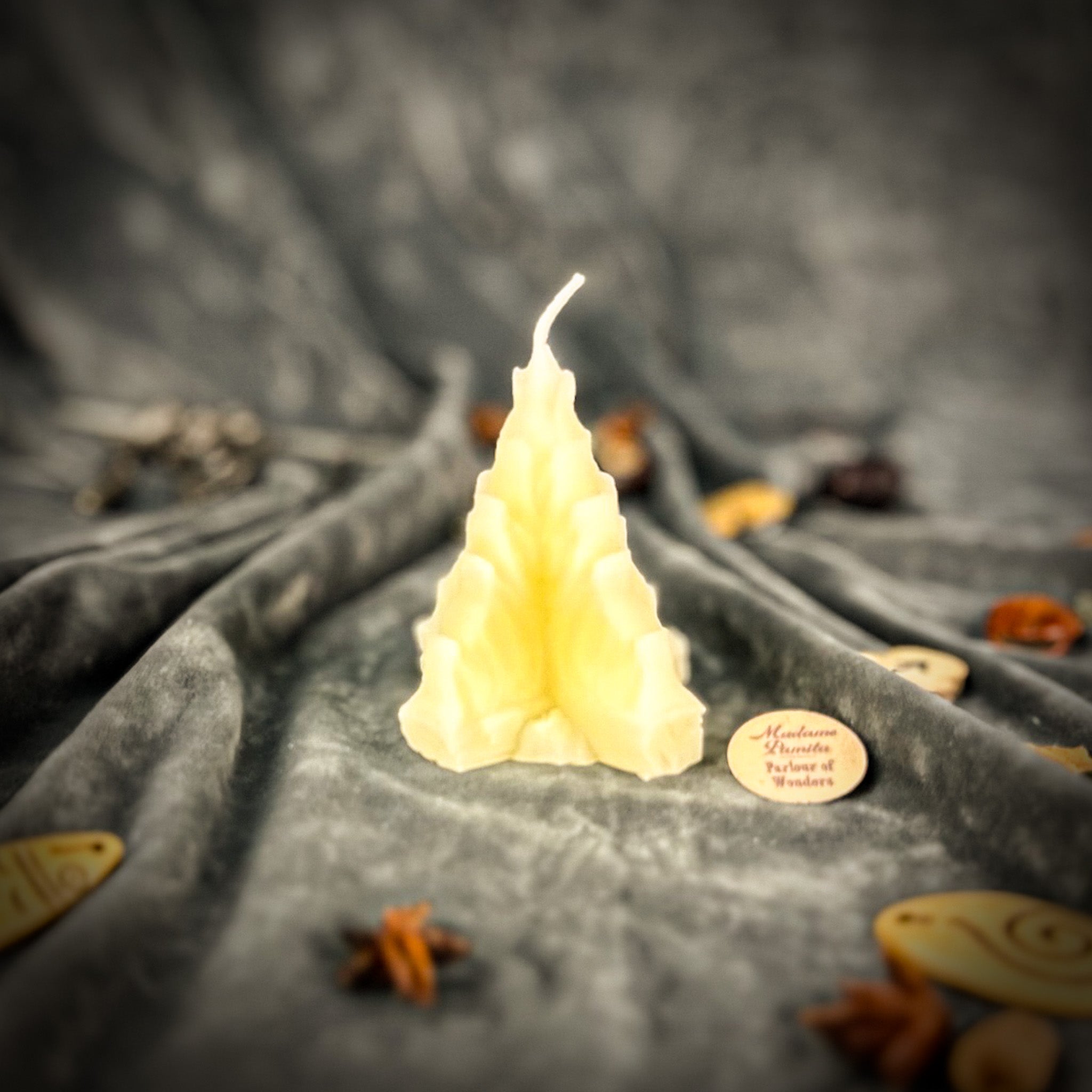 Purple Living Fire Candle Spell Kit by Parlour of Wonders, featuring candles for purification and transformation.