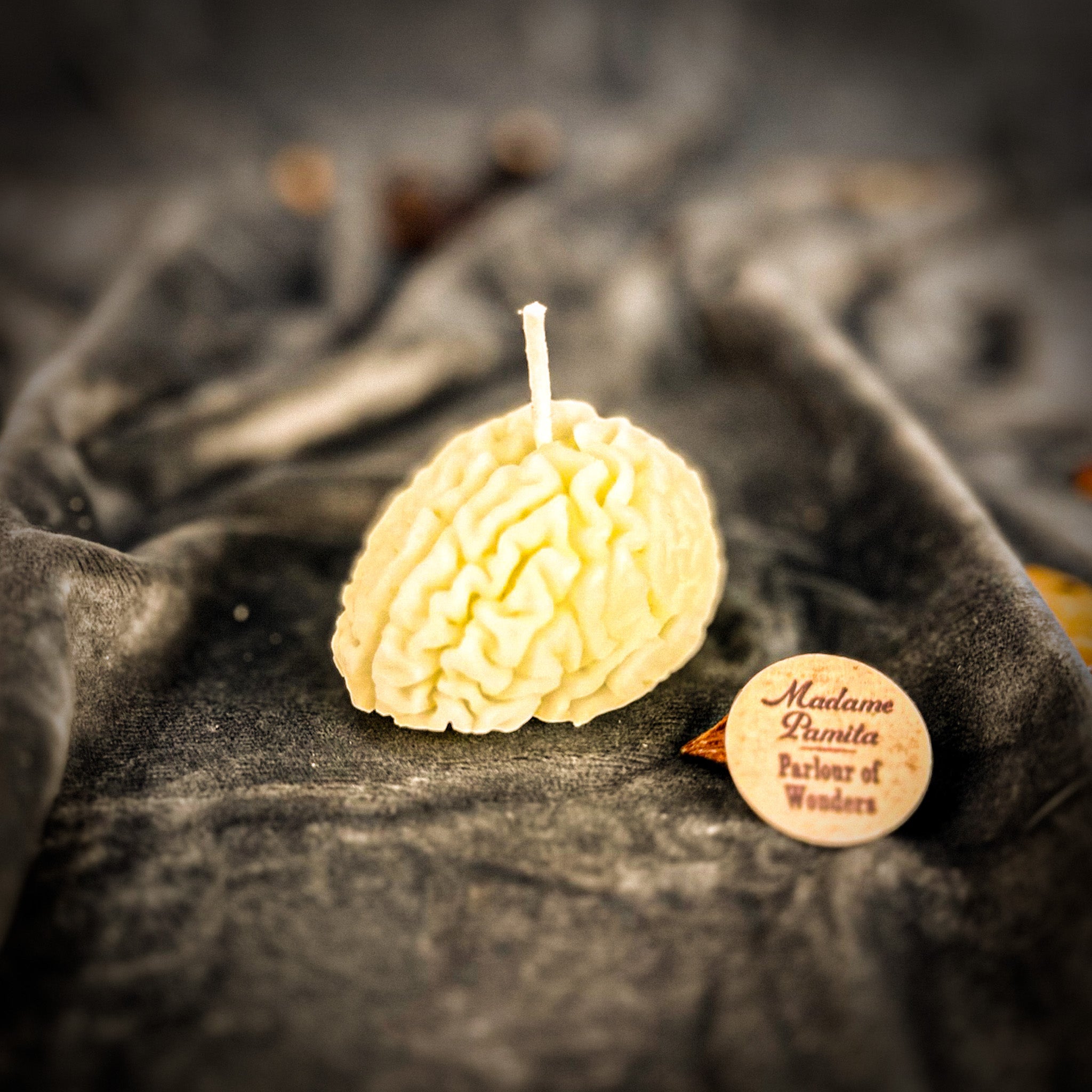 Brilliant Brain Candle Spell Kit by Parlour of Wonders with red candles for mental clarity and focus, includes spell accessories.