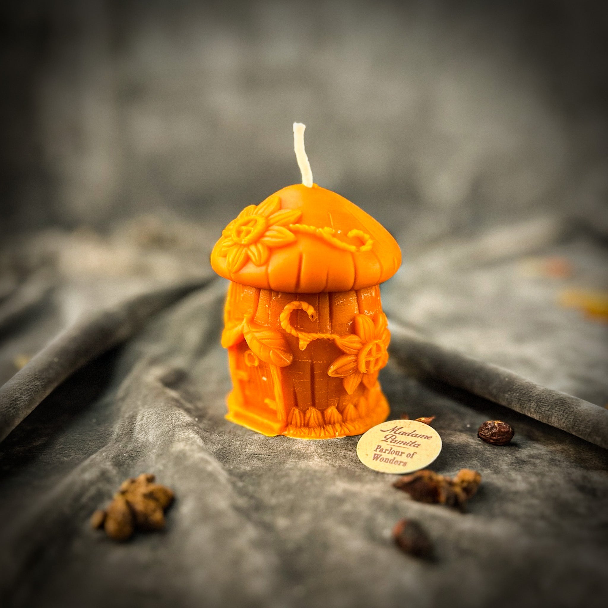 Love Shack Fairy Hut Candle Spell Kit from Parlour of Wonders with red candles and magical fairy hut for romance and attraction spells.