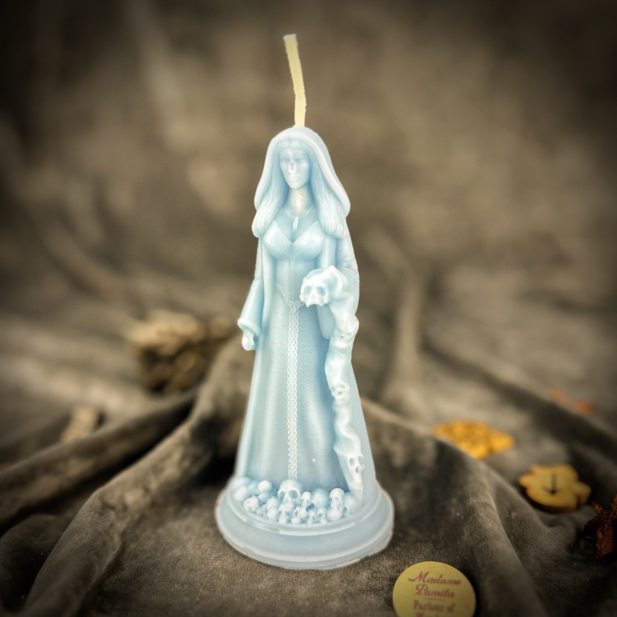Red Passion Mara Winter Transformation Candle Spell Kit by Parlour of Wonders, featuring candles and tools for magical rituals.