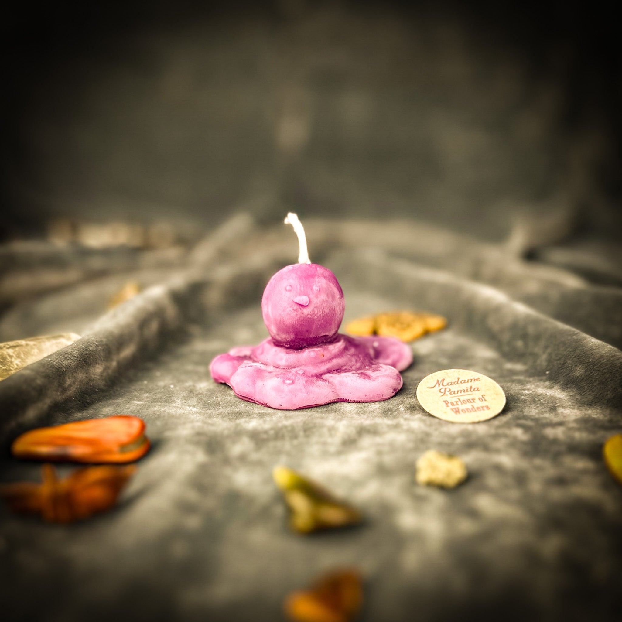 Parlour of Wonders Melting Snowman Candle Spell Kit with white cleansing candle for release and transformation magic.