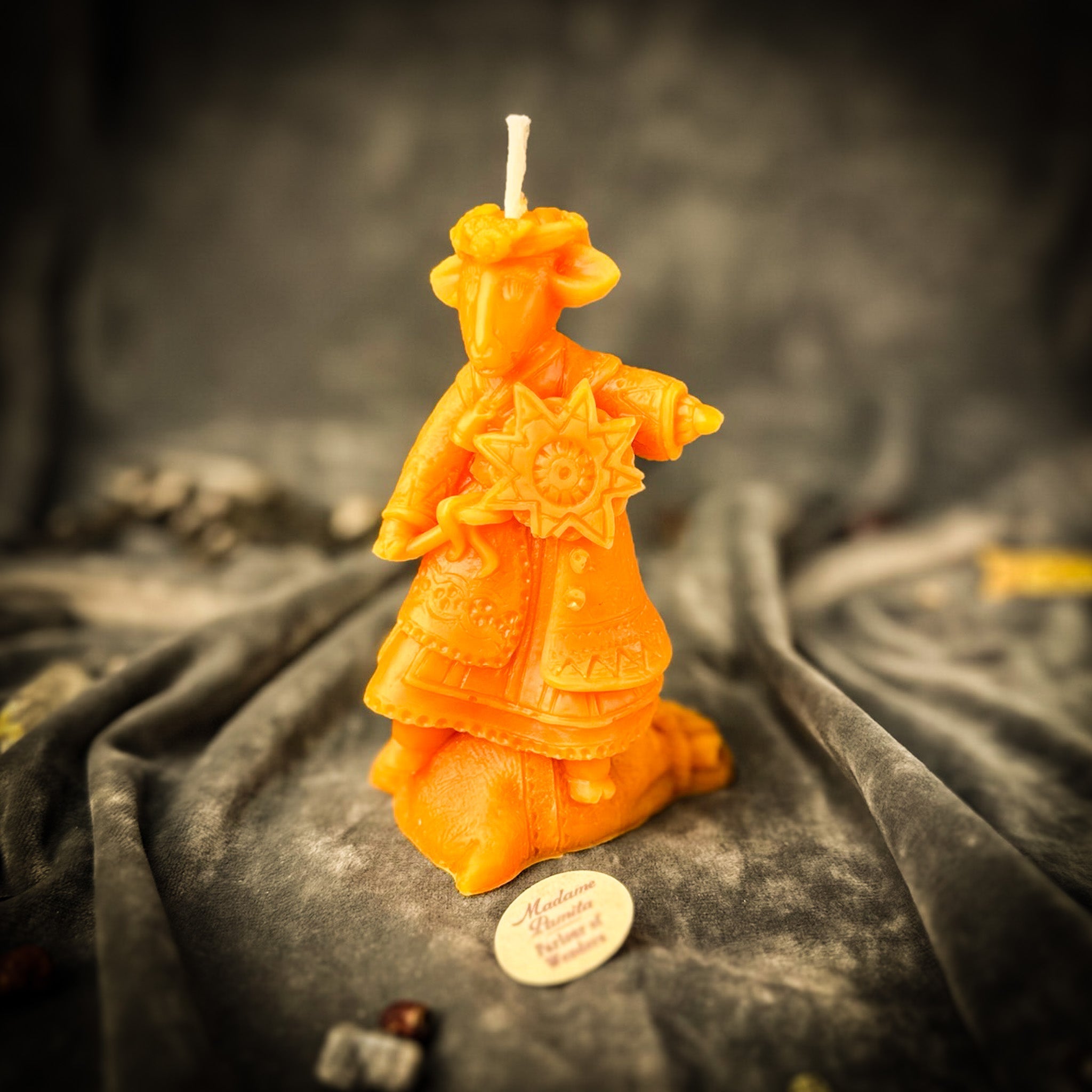 Parlour of Wonders Koza New Year Abundance Candle Spell Kit with yellow candles and spell components for manifestation.